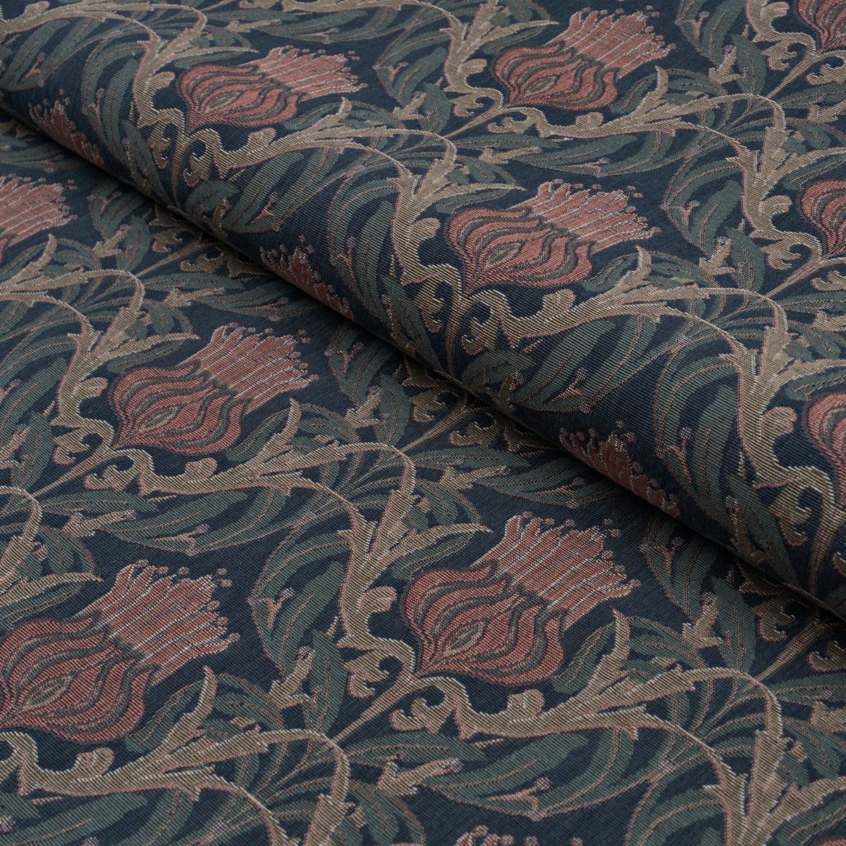 Rowallan Trellis fabric in midnight color - pattern number 86631 - by Schumacher in the A Country Life collection