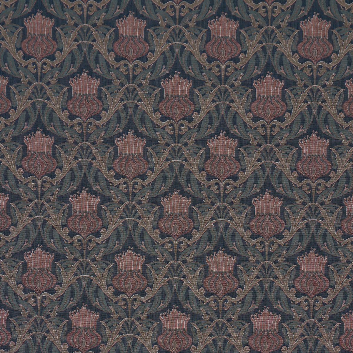Rowallan Trellis fabric in midnight color - pattern number 86631 - by Schumacher in the A Country Life collection