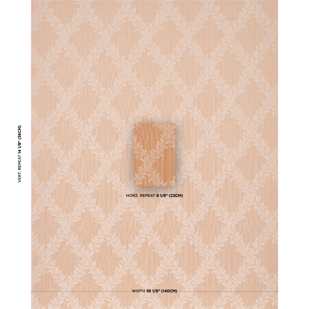 Tyninghame Trellis fabric in spice color - pattern number 86641 - by Schumacher in the A Country Life collection