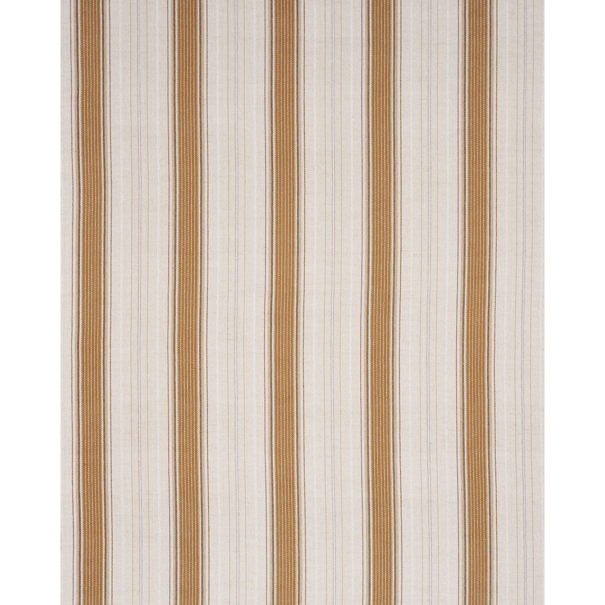 Idris Stripe fabric in ochre color - pattern number 86710 - by Schumacher in the World View collection