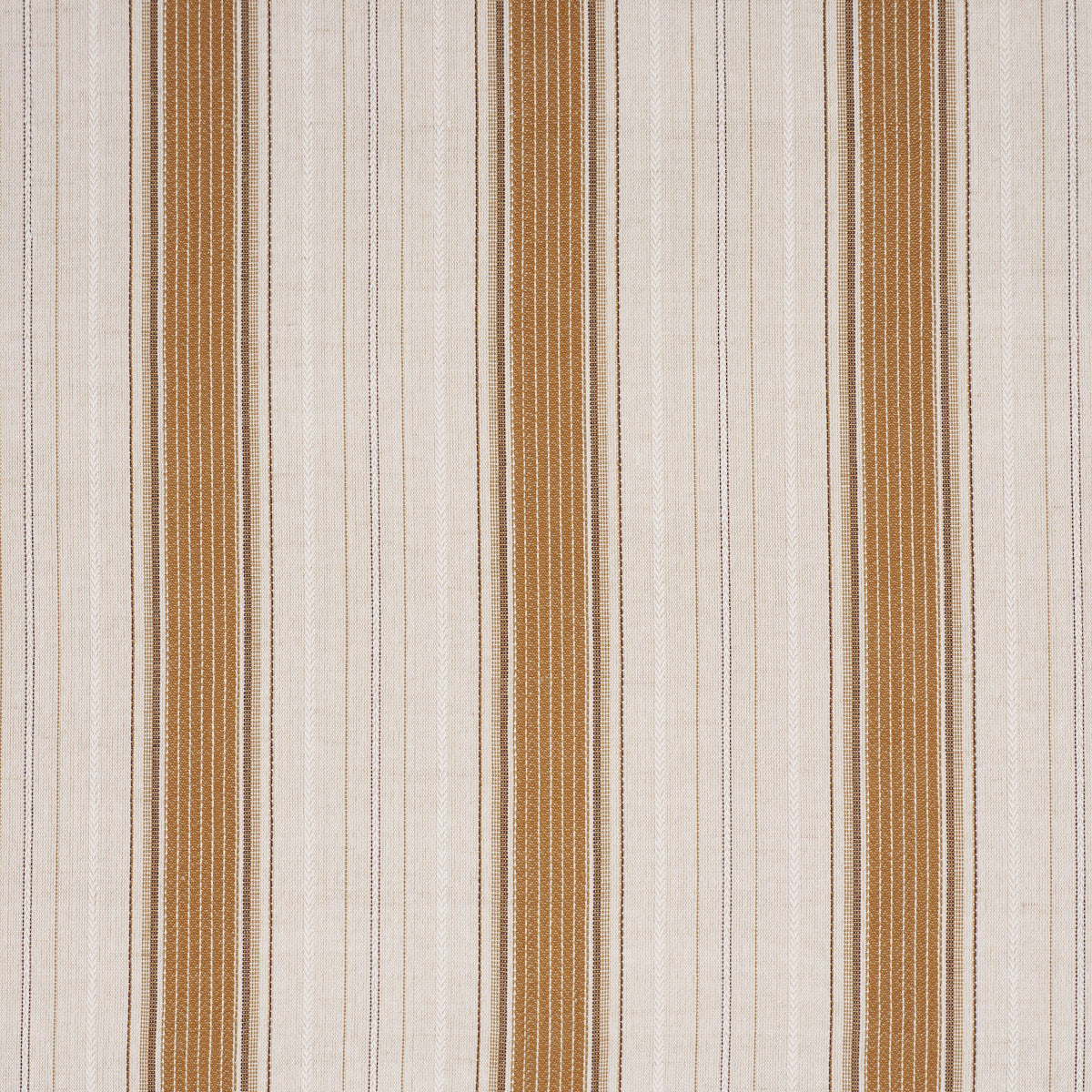 Idris Stripe fabric in ochre color - pattern number 86710 - by Schumacher in the World View collection
