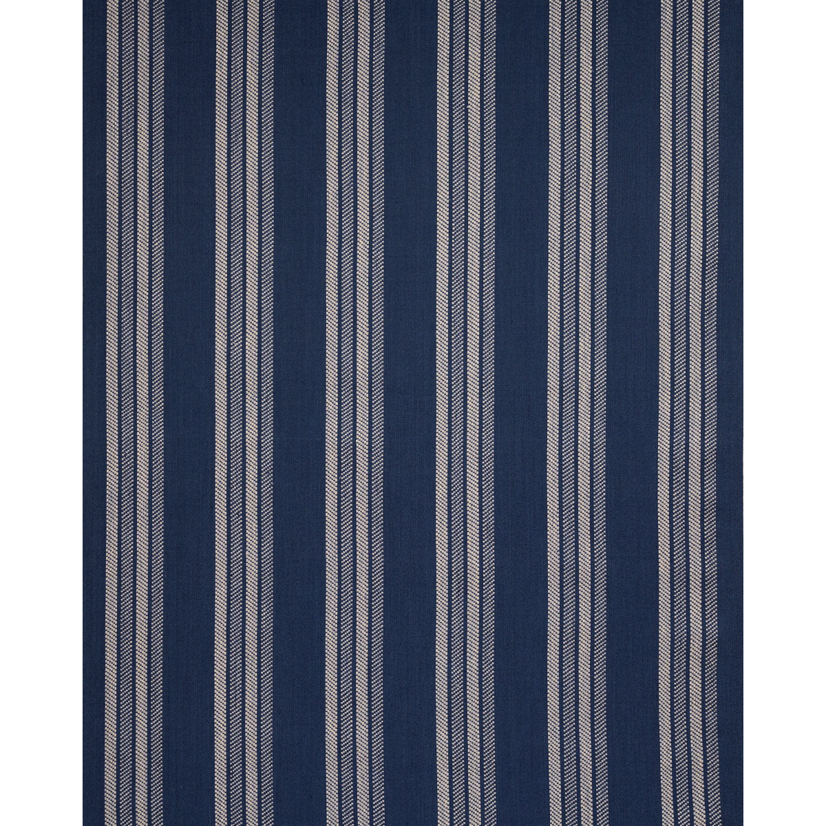 Nor Stripe fabric in indigo color - pattern number 86742 - by Schumacher in the World View collection