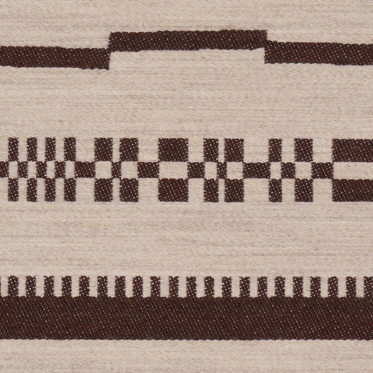 Skyline Stripes Reversible fabric in americano color - pattern number 86870 - by Schumacher in the Atelier Paris collection