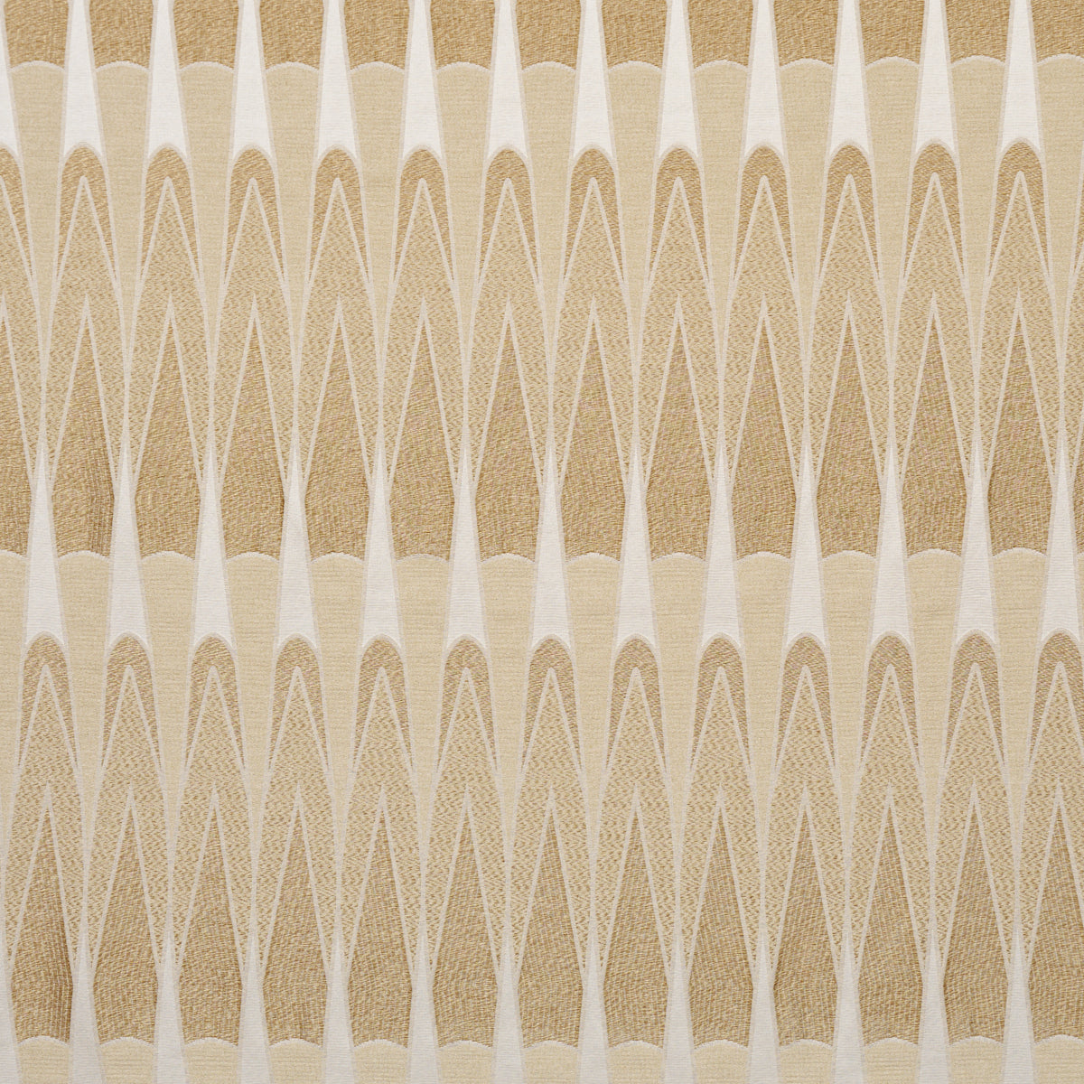Nightfall Skyline fabric in antique gold color - pattern number 86942 - by Schumacher in the Atelier Paris collection