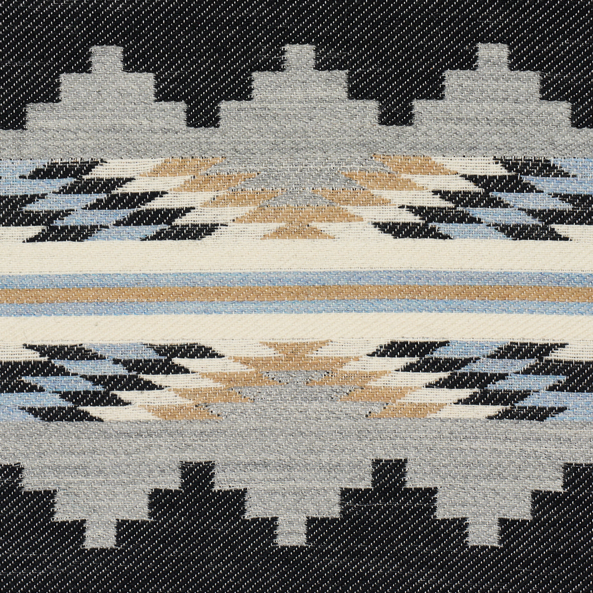 Monsoon fabric in navy color - pattern number 87020 - by Schumacher in the Kevin Aspaas collection