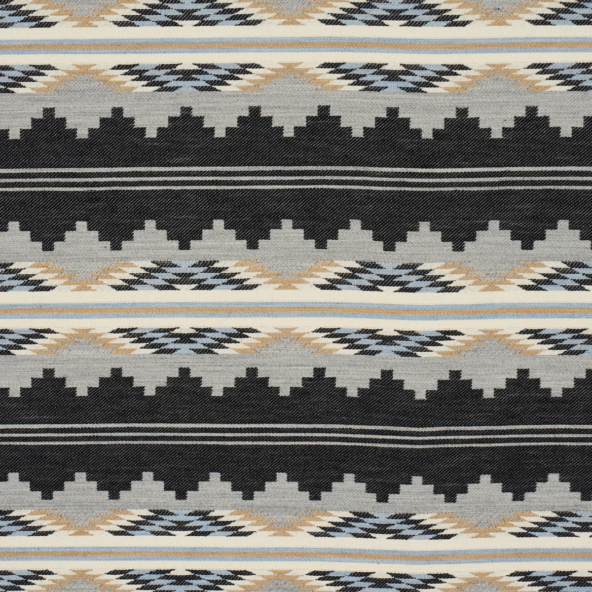 Monsoon fabric in navy color - pattern number 87020 - by Schumacher in the Kevin Aspaas collection