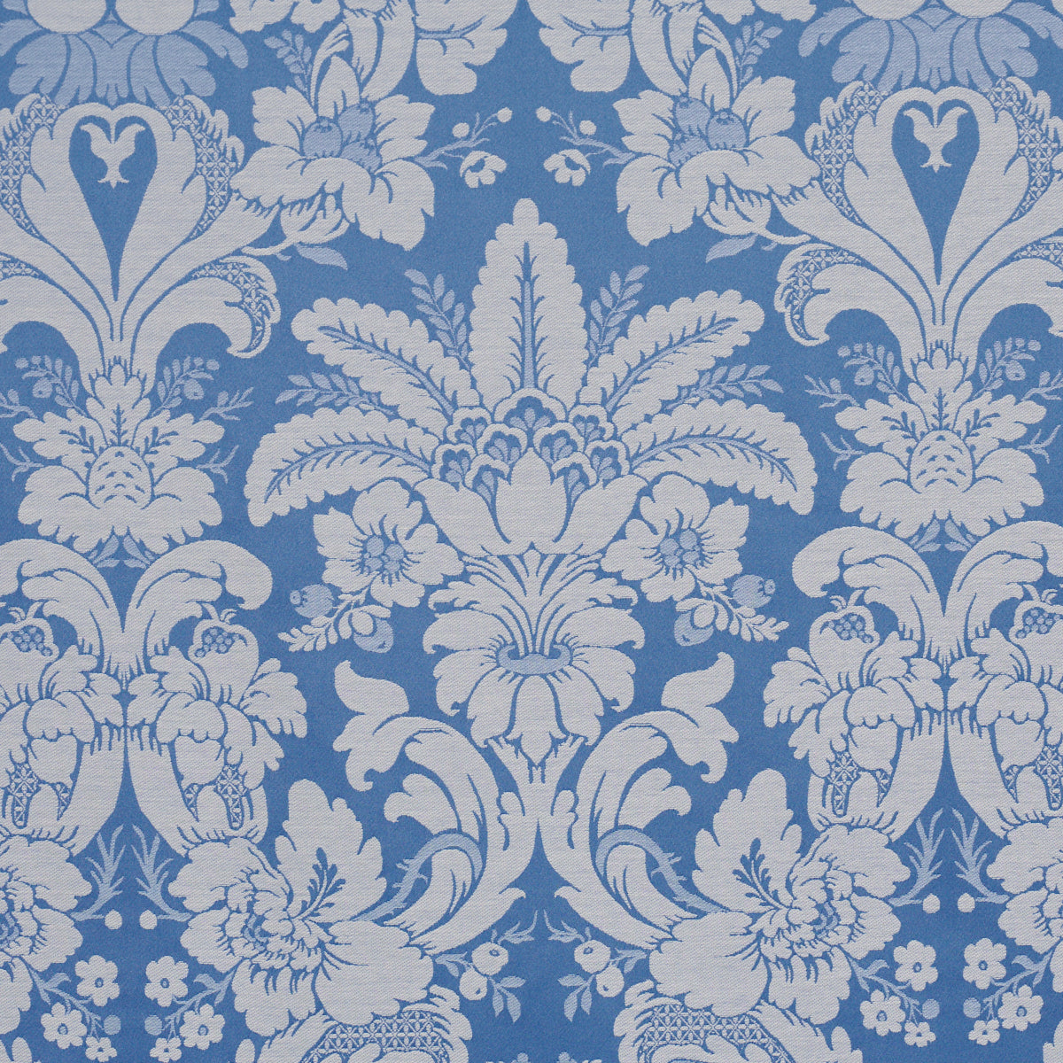 Kennedy Damask fabric in cobalt color - pattern number 87093 - by Schumacher in the Mark D. Sikes collection