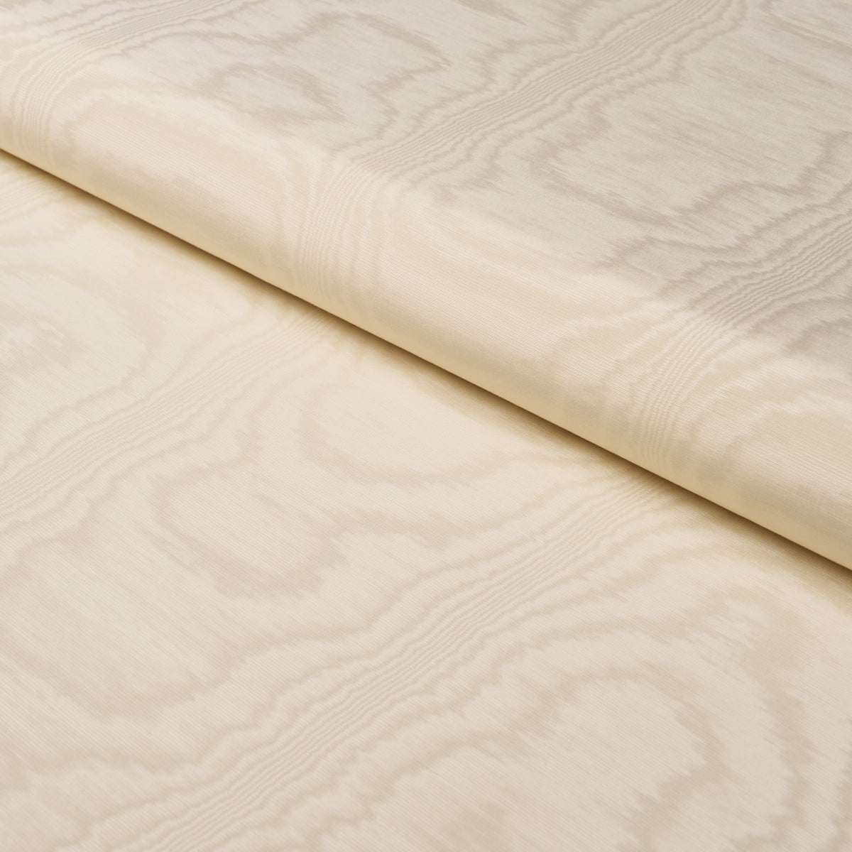 Washington Moiré fabric in vanilla color - pattern number 87104 - by Schumacher in the Mark D. Sikes collection