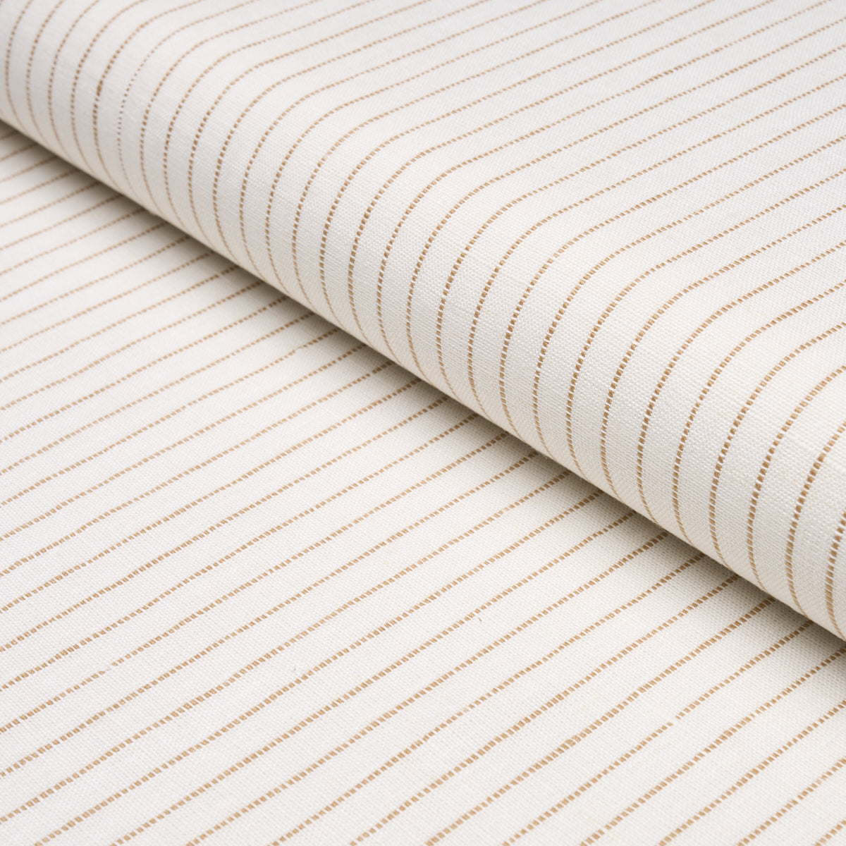 Theo Stripe fabric in Neutral color - pattern number 87121 - by Schumacher in the Woven Essentials collection