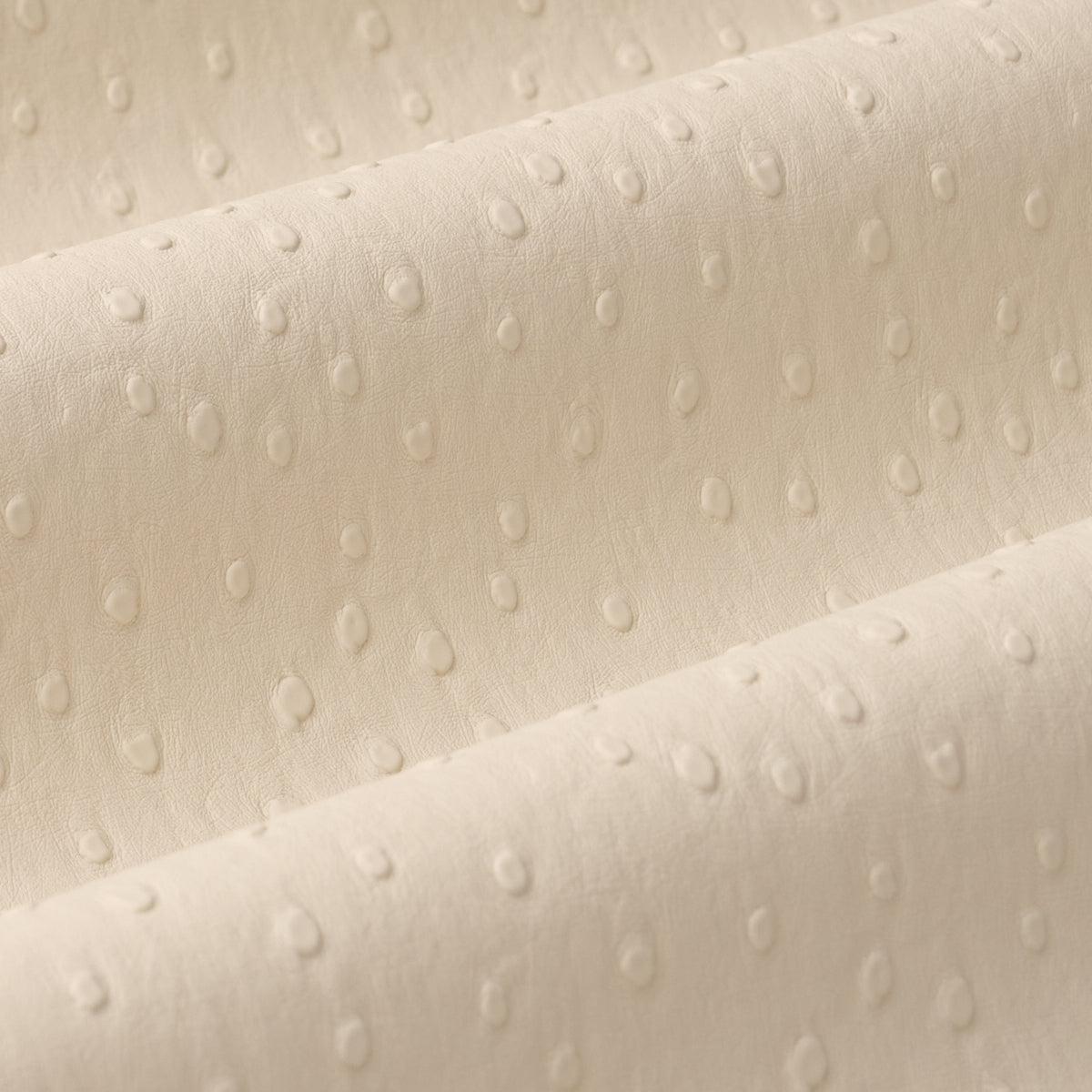 Ostrich Vegan Leather fabric in cream color - pattern number 87281 - by Schumacher in the Perfect Basics: Vegan Leather & Suede collection