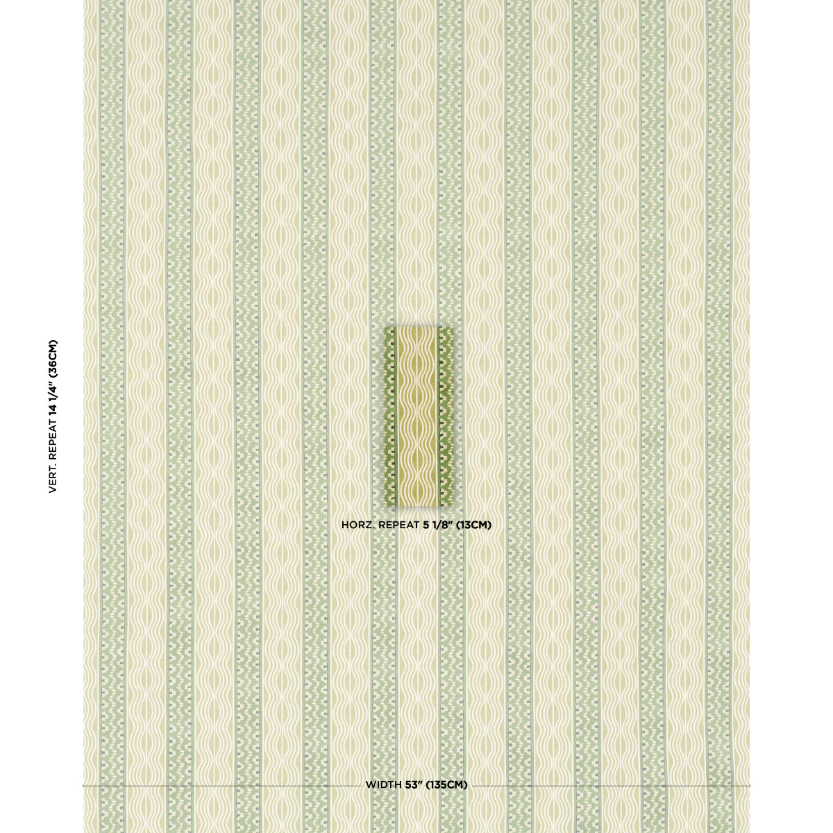Creme Anglaise fabric in Juniper Green color - pattern number 87452 - by Schumacher in the Johnson Hartig collection