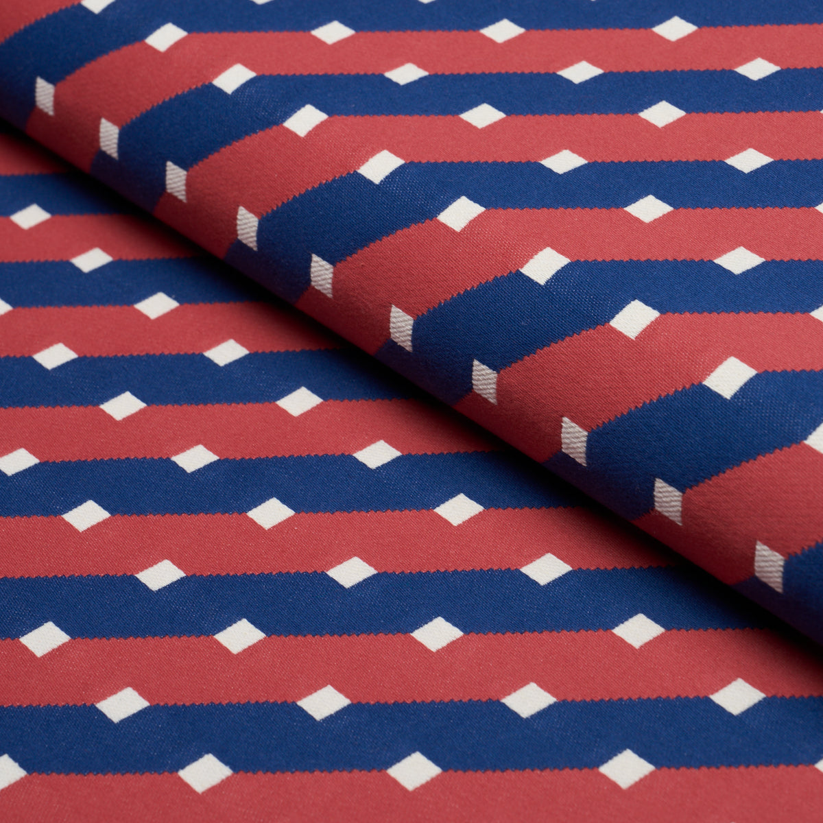 Zilla Stripe fabric in Americana color - pattern number 87610 - by Schumacher in the Stars and Stripes collection