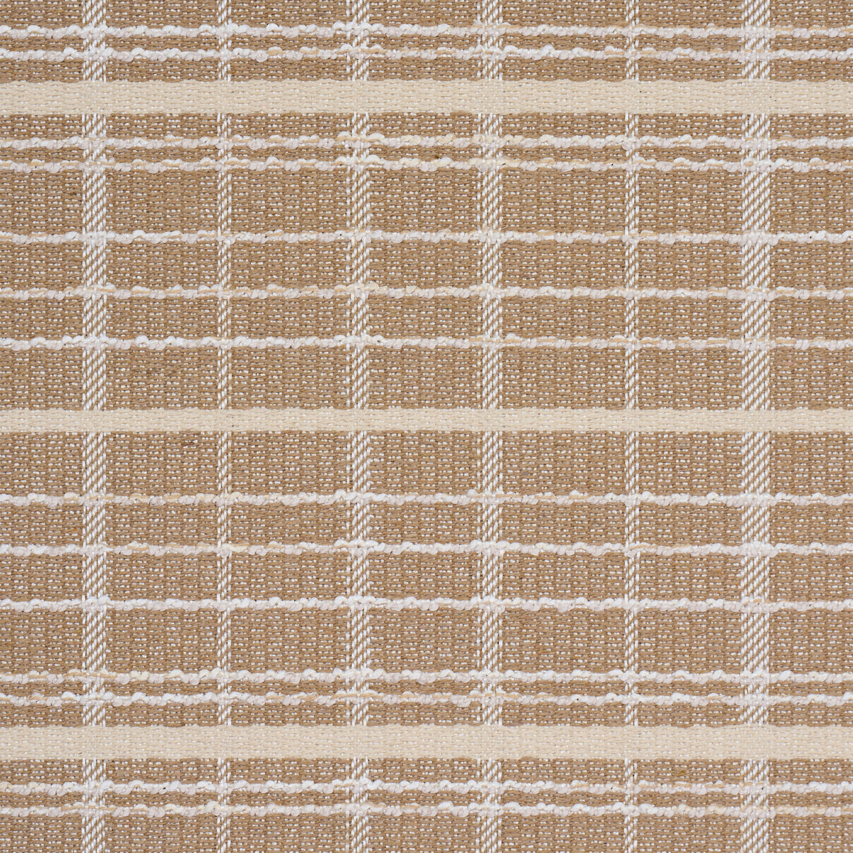 Merrick Performance Plaid fabric in beige color - pattern number 87690 - by Schumacher in the Schumacher Utility: Wovens collection