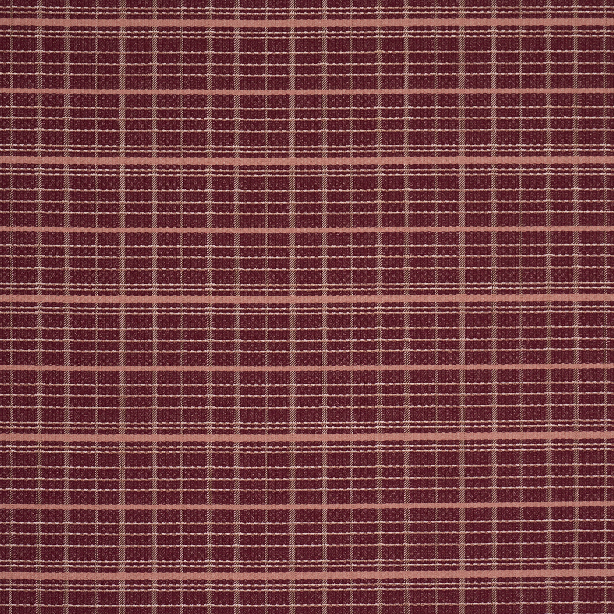 Merrick Performance Plaid fabric in garnet color - pattern number 87693 - by Schumacher in the Schumacher Utility: Wovens collection