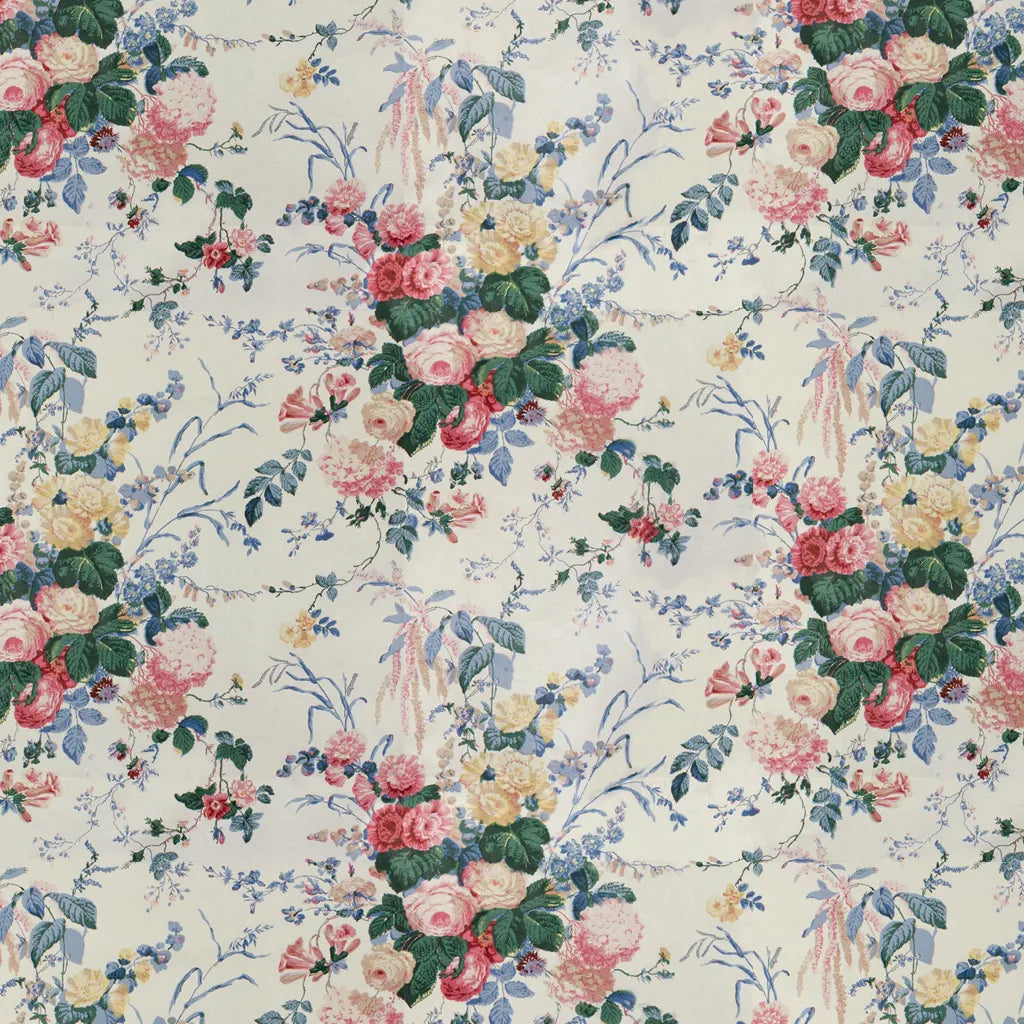 Analyzing image 889300_LJ 1200 × 1200px Floral Bouquet fabric in white color - pattern 889300.LJ.0 - by Lee Jofa