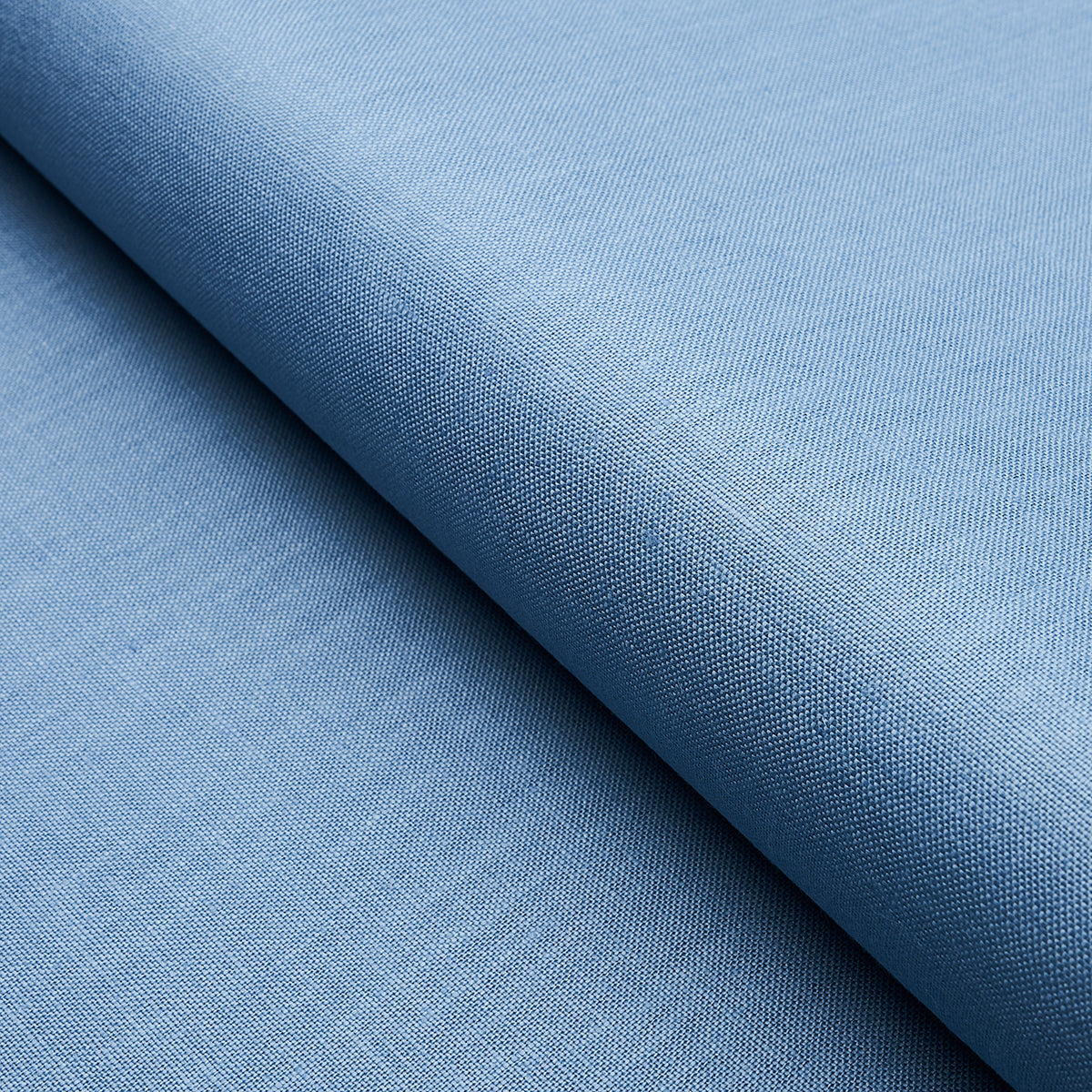 Middleton Linen fabric in chambray color - pattern number 93228 - by Schumacher in the Perfect Basics: Linen collection