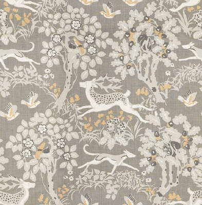 Mille Fleur fabric in silver color - pattern 970089.114.0 - by Lee Jofa in the Eric Cohler Lodge collection