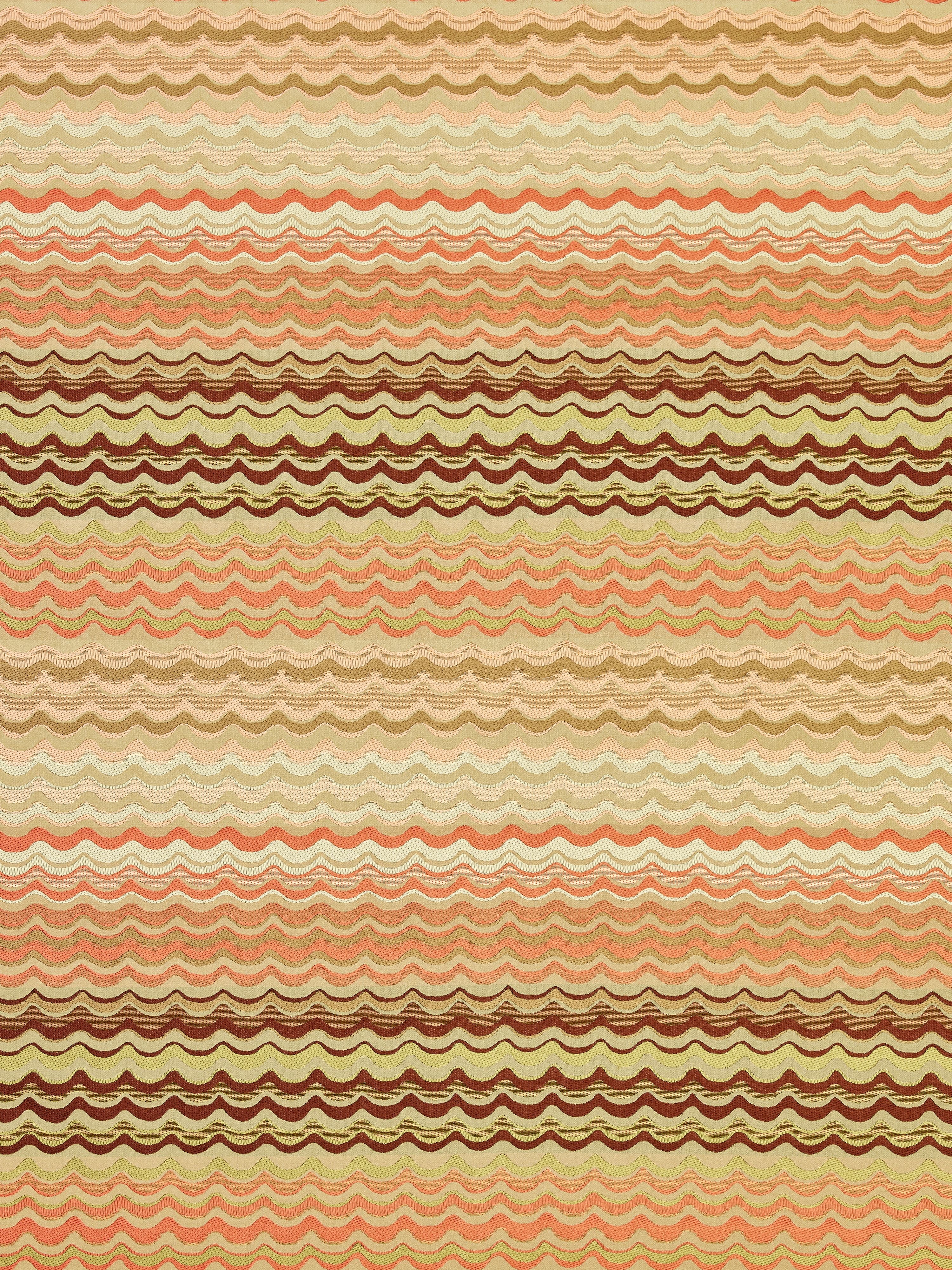New Wave fabric in coral color - pattern number AB 00026512 - by Scalamandre in the Old World Weavers collection