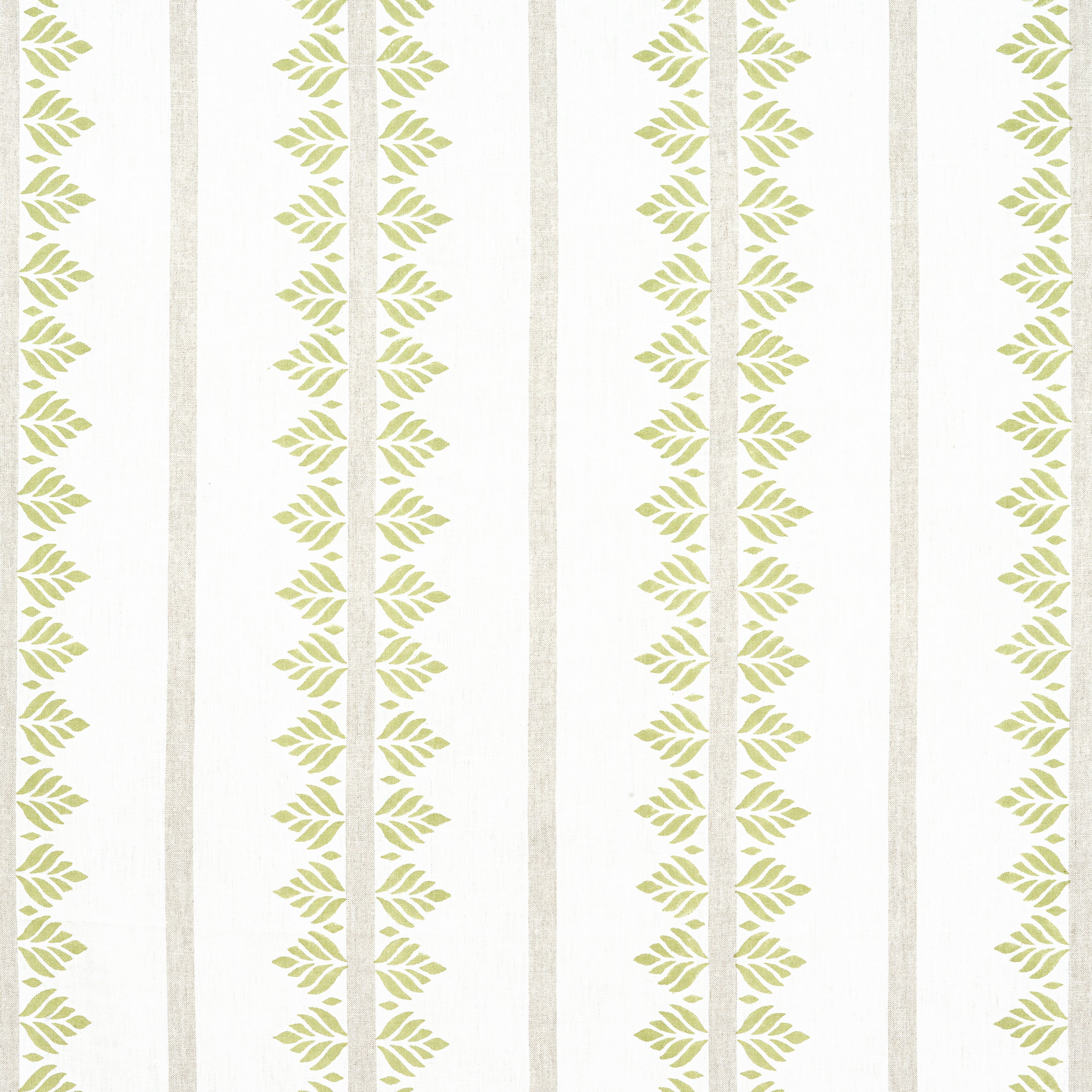 Fern Stripe fabric in green color - pattern number AF15102 - by Anna French in the Antilles collection