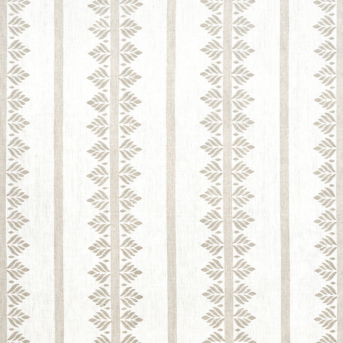 Fern Stripe fabric in beige color - pattern number AF15104 - by Anna French in the Antilles collection