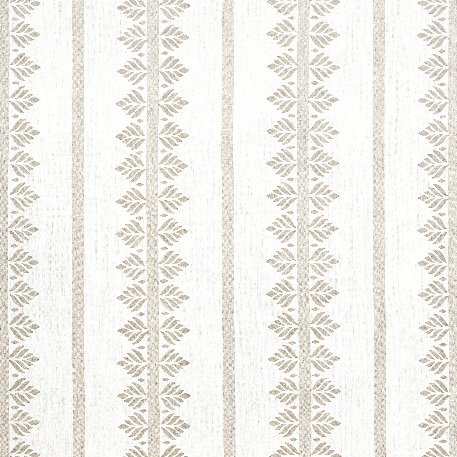 Fern Stripe fabric in beige color - pattern number AF15104 - by Anna French in the Antilles collection
