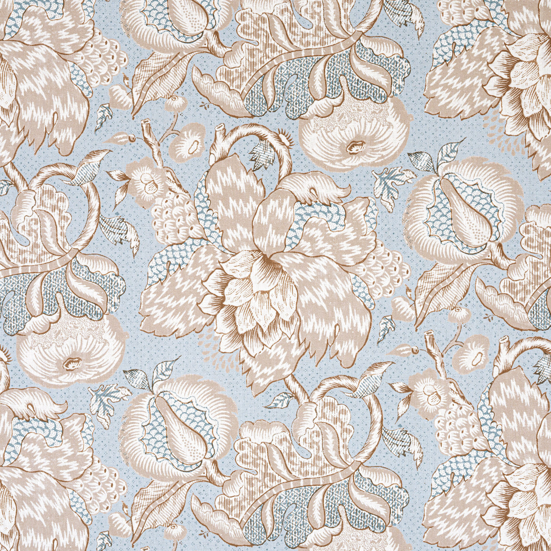 Westmont fabric in spa blue color - pattern number AF15108 - by Anna French in the Antilles collection