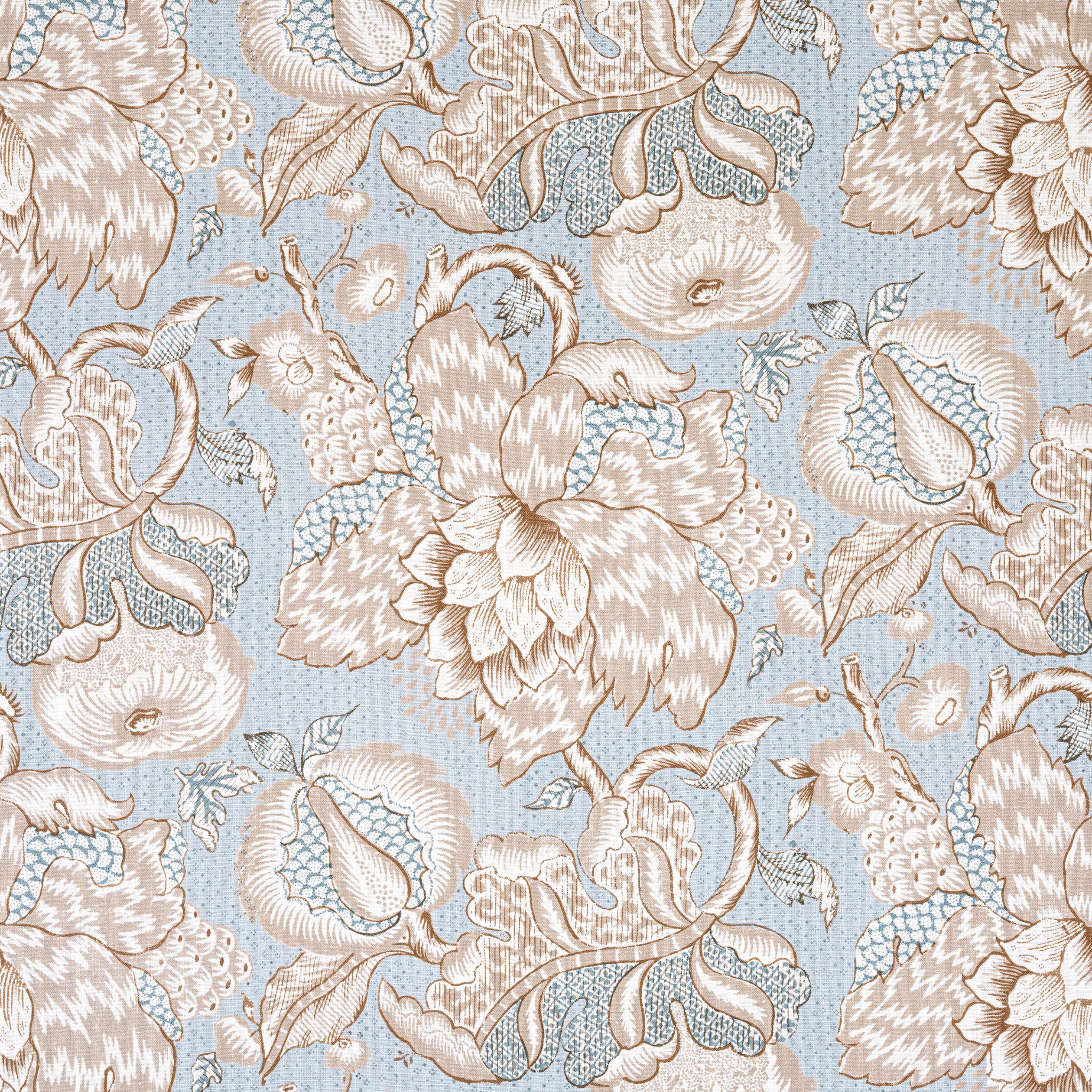 Westmont fabric in spa blue color - pattern number AF15108 - by Anna French in the Antilles collection