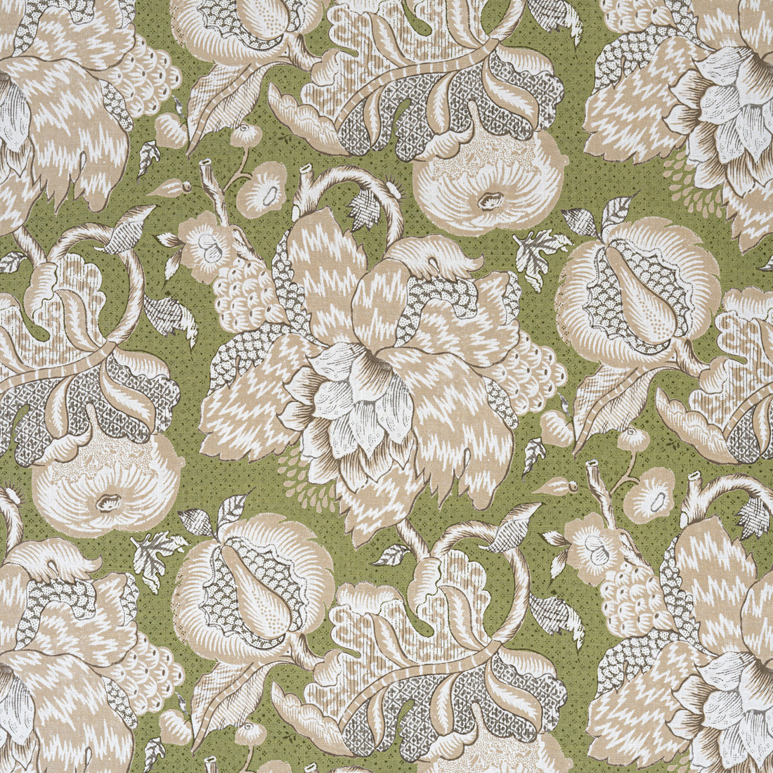 Westmont fabric in green color - pattern number AF15111 - by Anna French in the Antilles collection