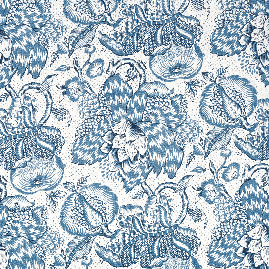 Westmont fabric in blue color - pattern number AF15112 - by Anna French in the Antilles collection