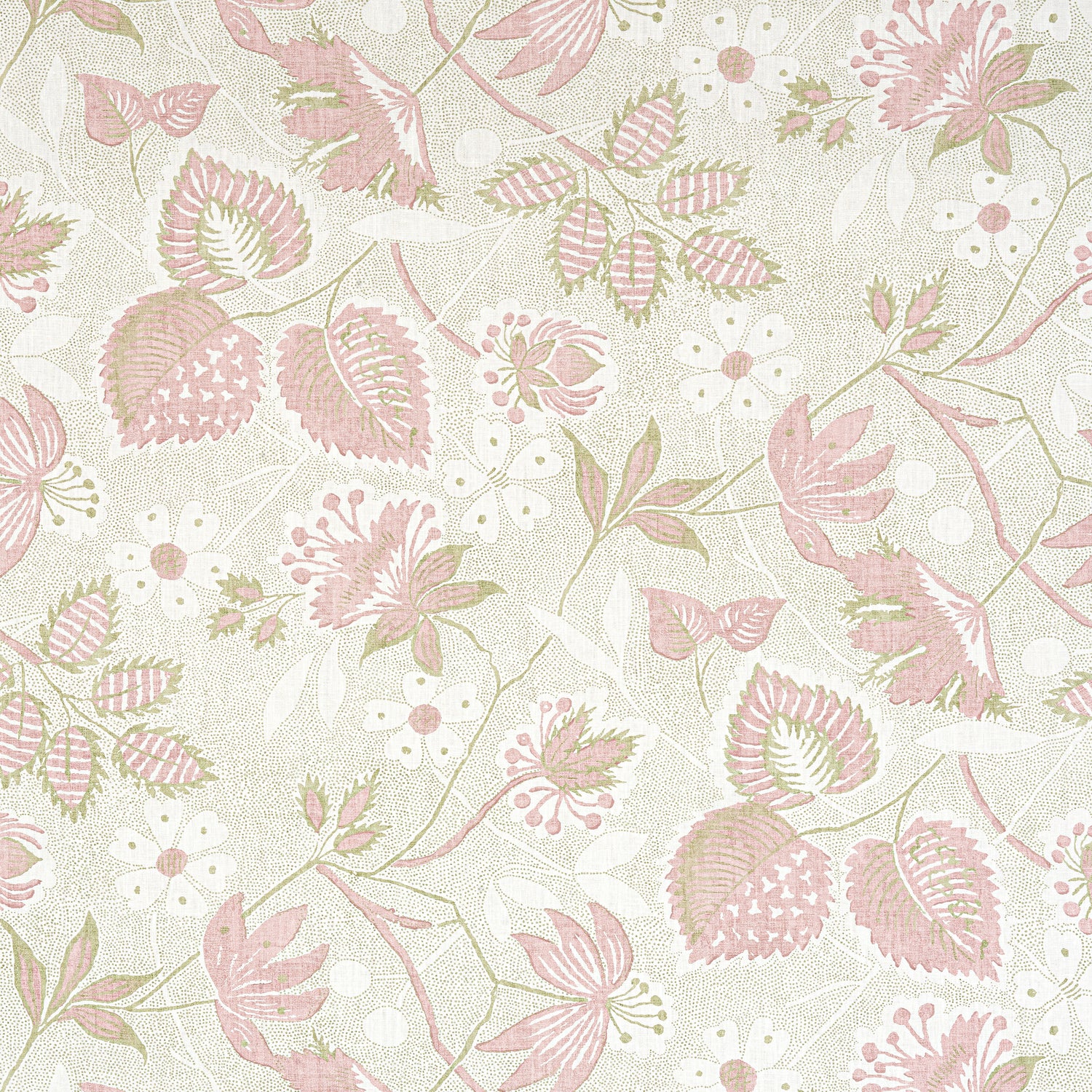 Indienne Hazel fabric in blush color - pattern number AF15113 - by Anna French in the Antilles collection