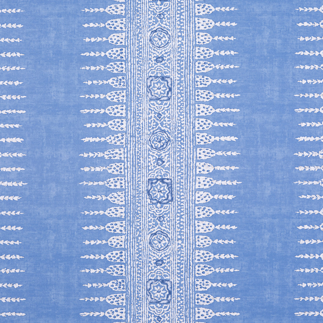 Javanese Stripe fabric in wedgewood blue color - pattern number AF15141 - by Anna French in the Antilles collection
