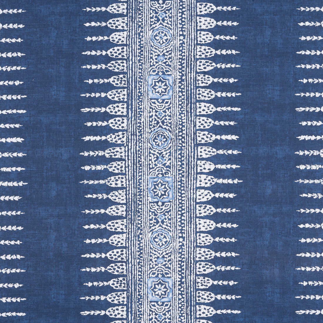 Javanese Stripe fabric in navy color - pattern number AF15142 - by Anna French in the Antilles collection