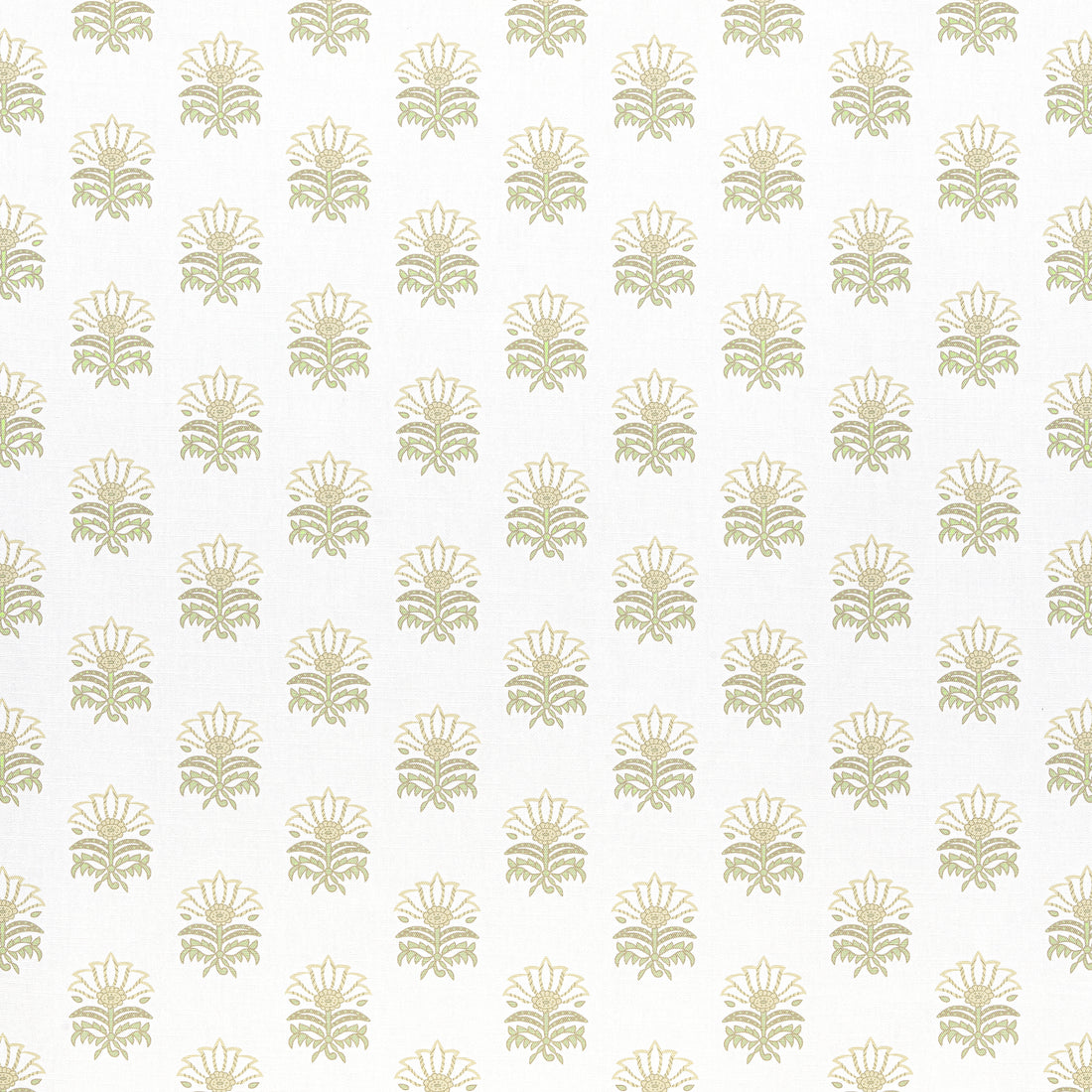 Milford fabric in beige and green color - pattern number AF15158 - by Anna French in the Antilles collection