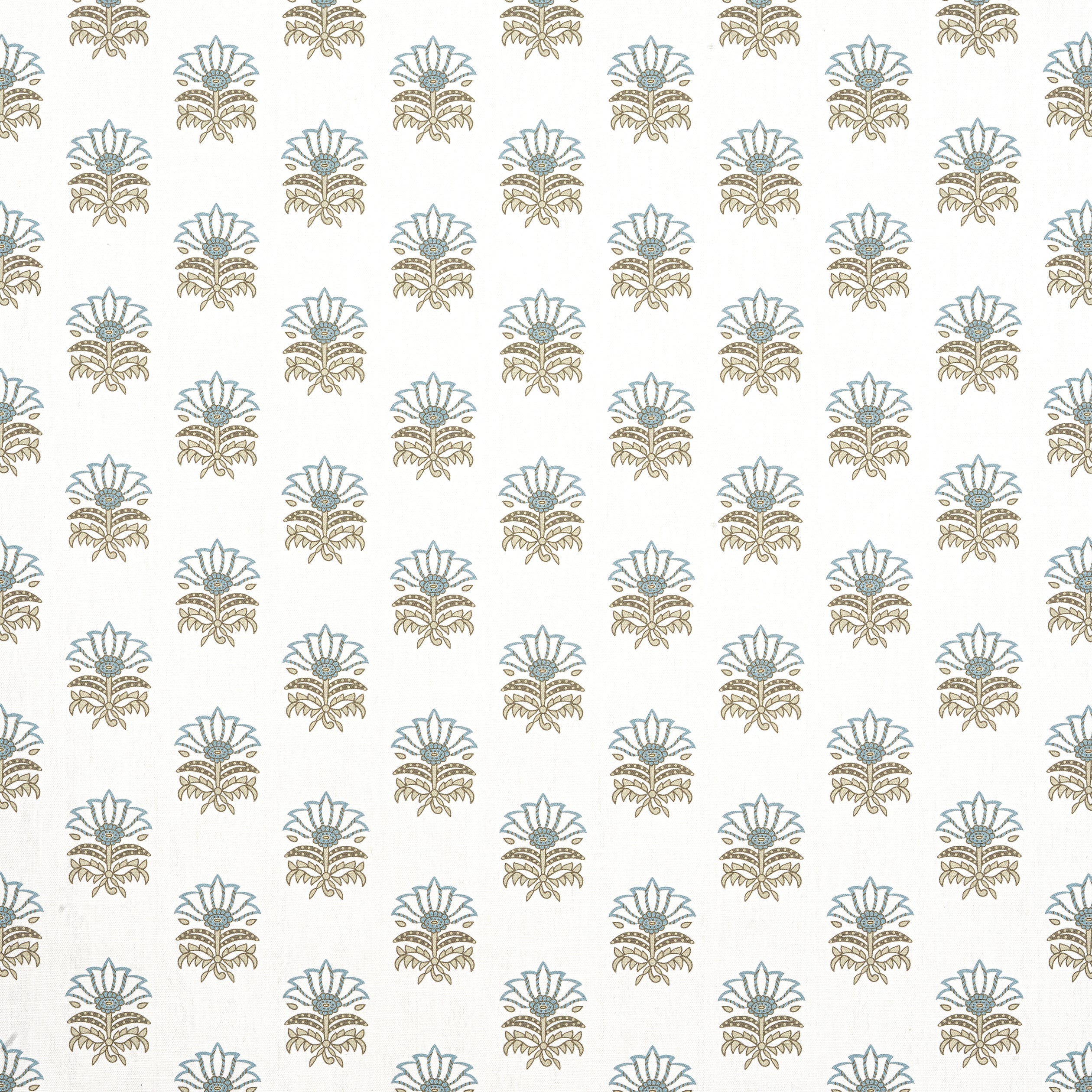 Milford fabric in spa blue color - pattern number AF15159 - by Anna French in the Antilles collection