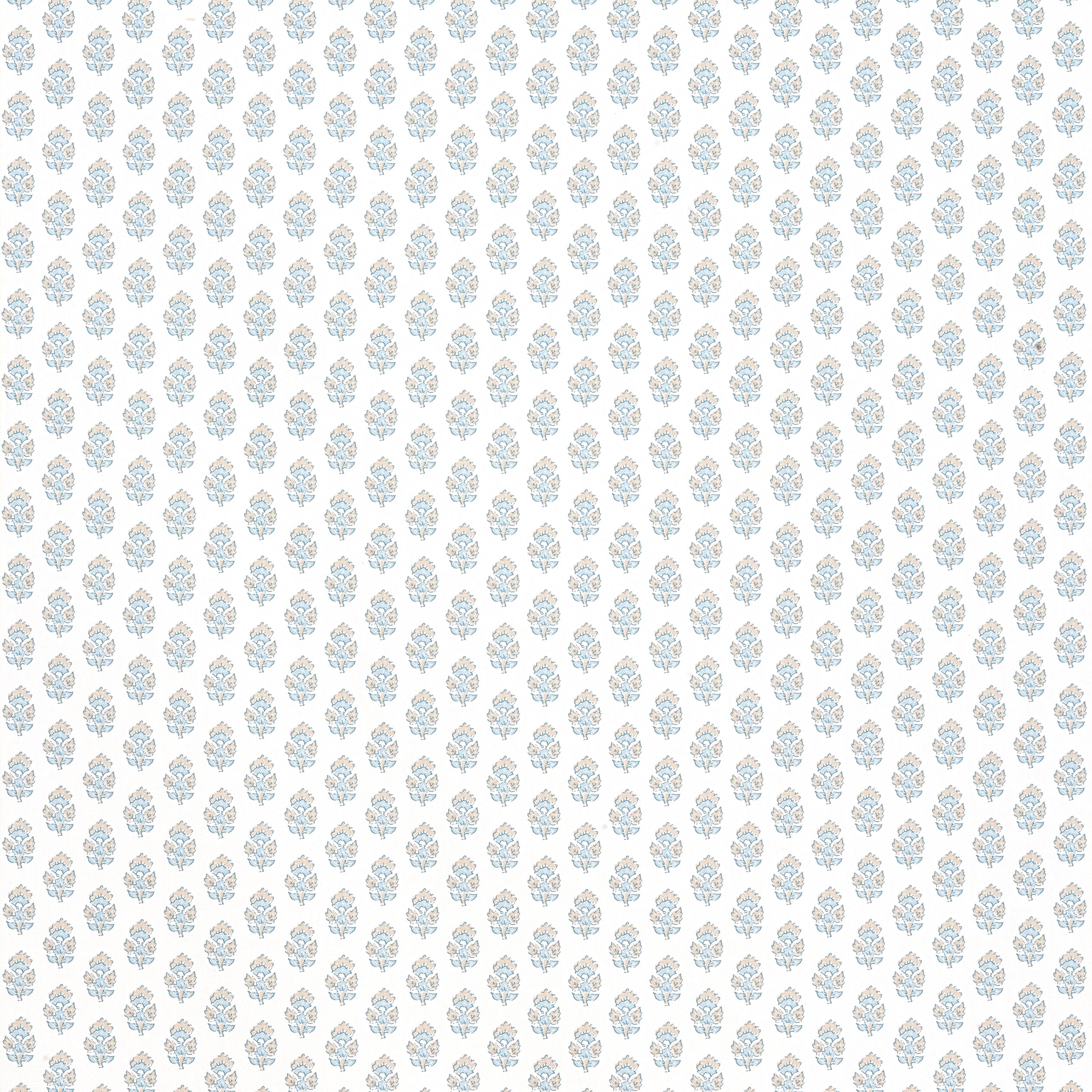 Julian fabric in beige and spa blue color - pattern number AF15161 - by Anna French in the Antilles collection