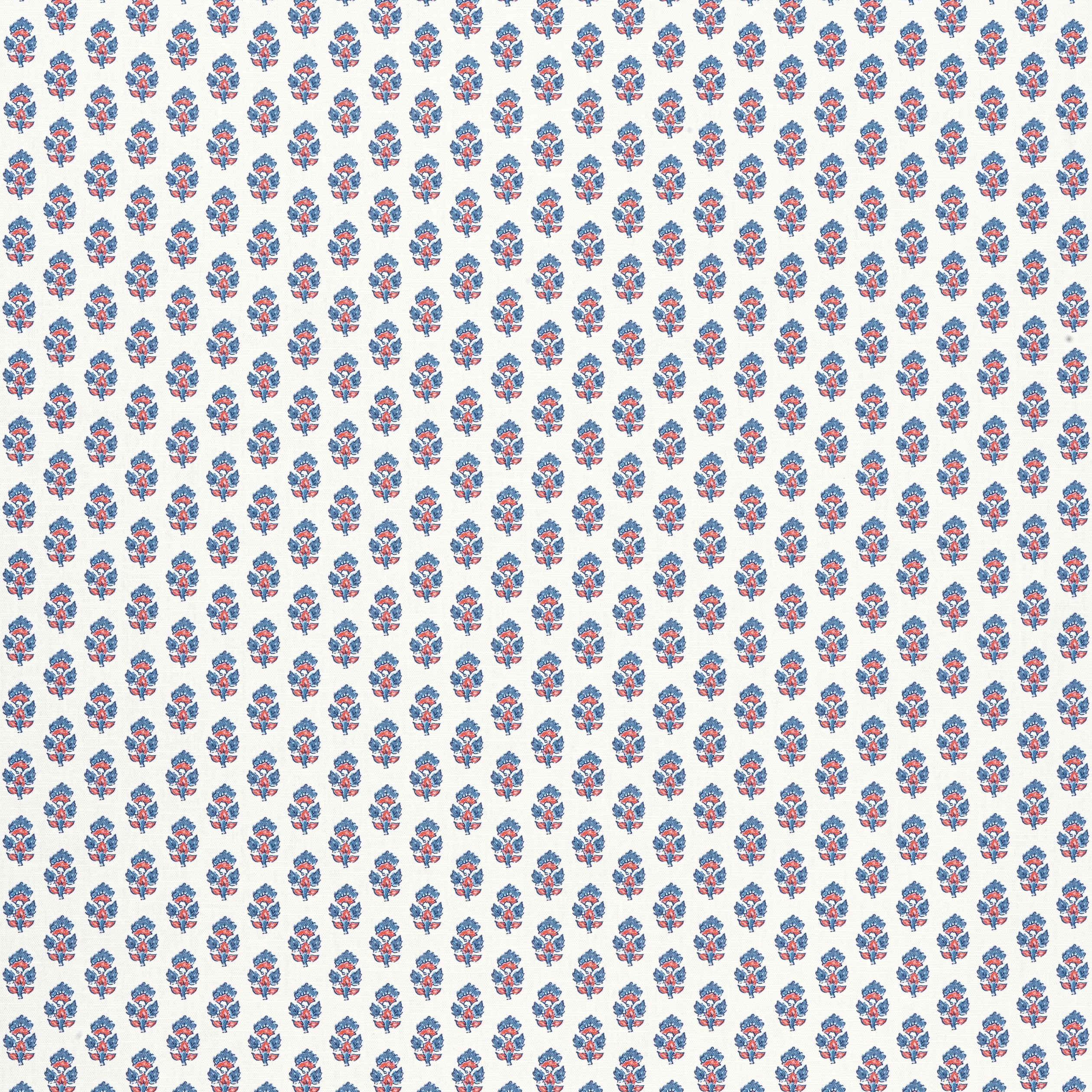 Julian fabric in red and blue color - pattern number AF15166 - by Anna French in the Antilles collection