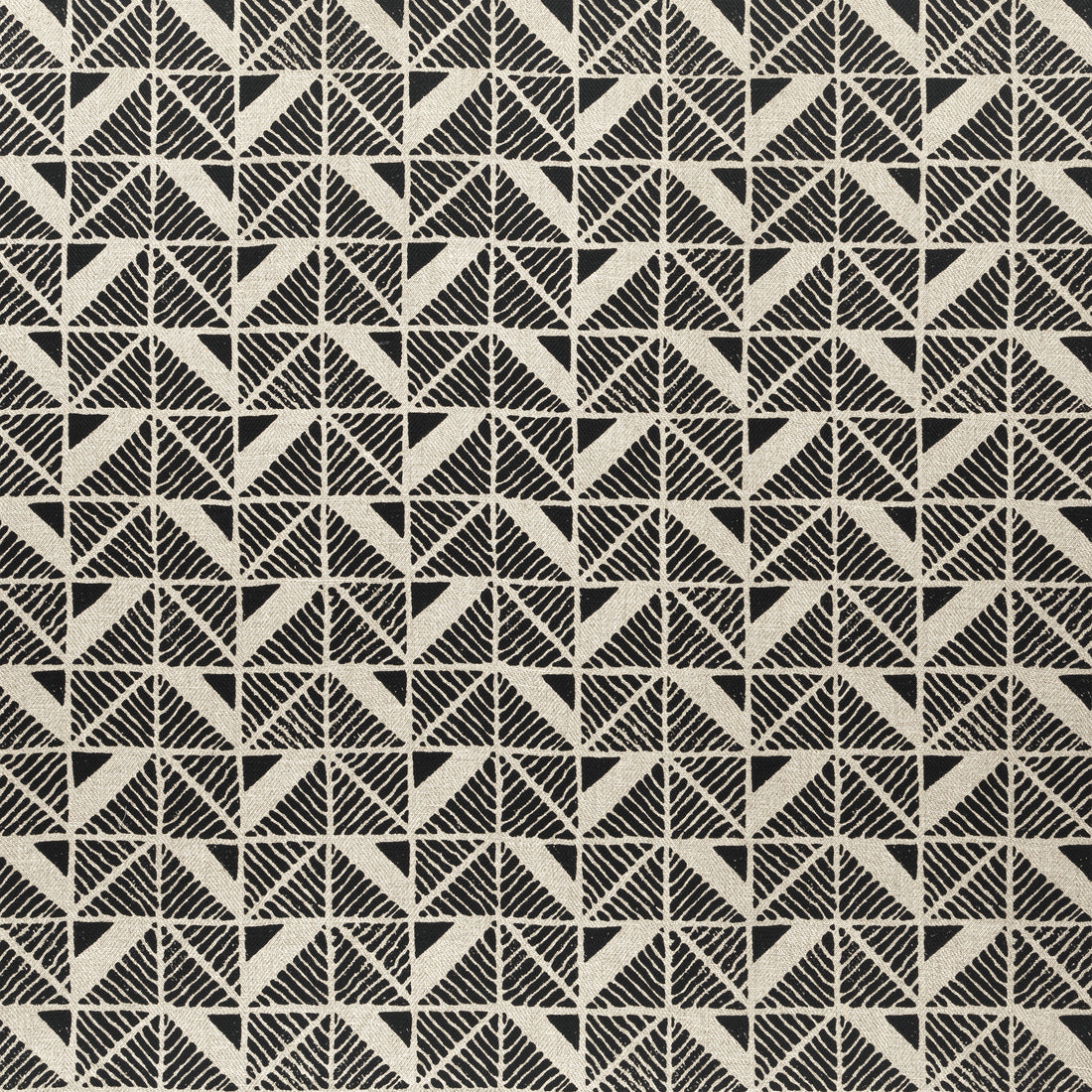 Bloomsbury Square fabric in black color - pattern number AF23120 - by Anna French in the Willow Tree collection
