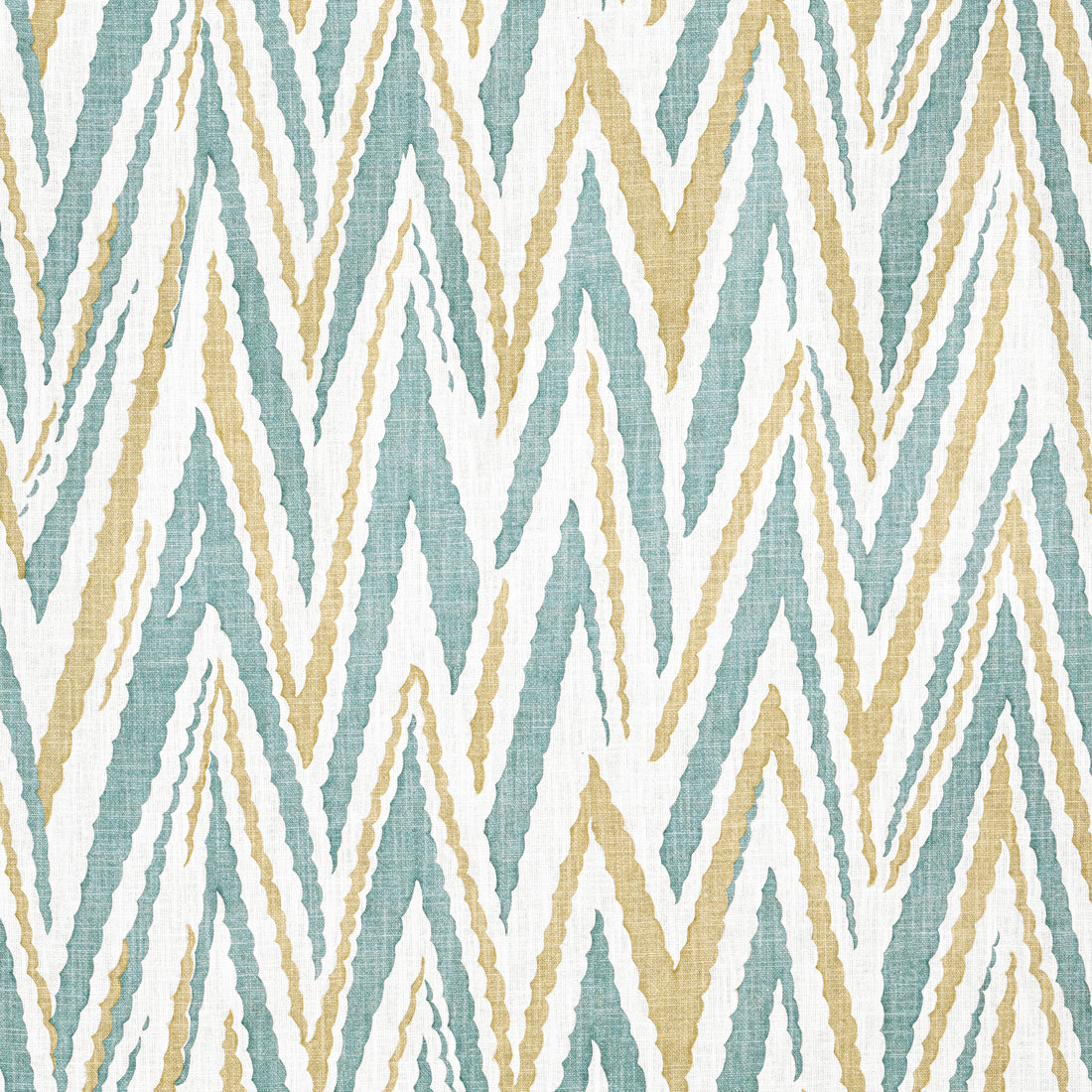 Highland Peak fabric in turquoise color - pattern number AF23141 - by Anna French in the Willow Tree collection