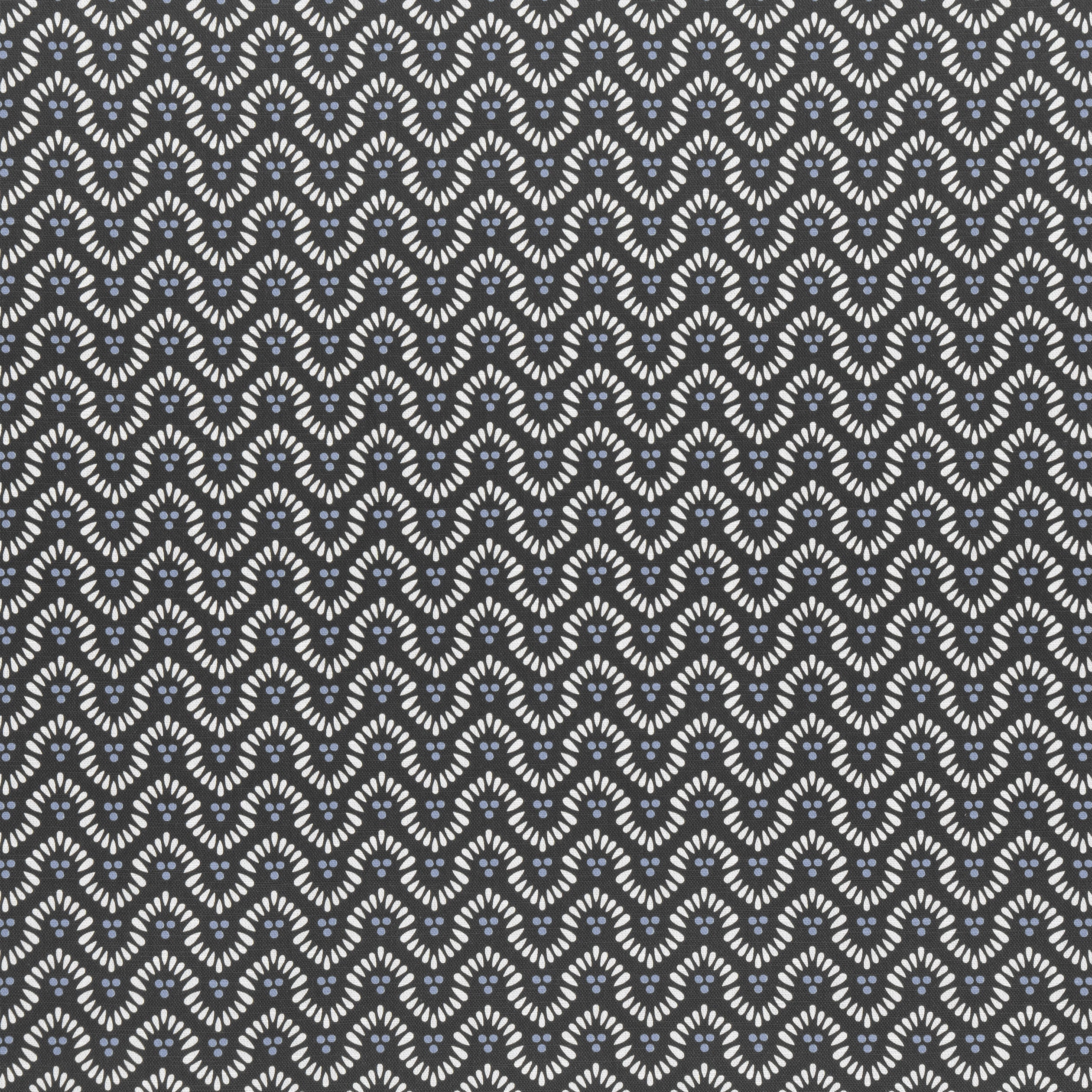 Wynford fabric in black color - pattern number AF23150 - by Anna French in the Willow Tree collection