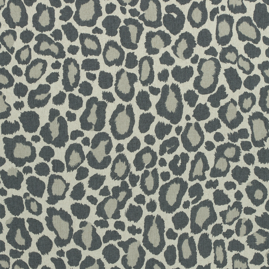 African Leopard fabric in grey color - pattern number AF72976 - by Anna French in the Manor collection