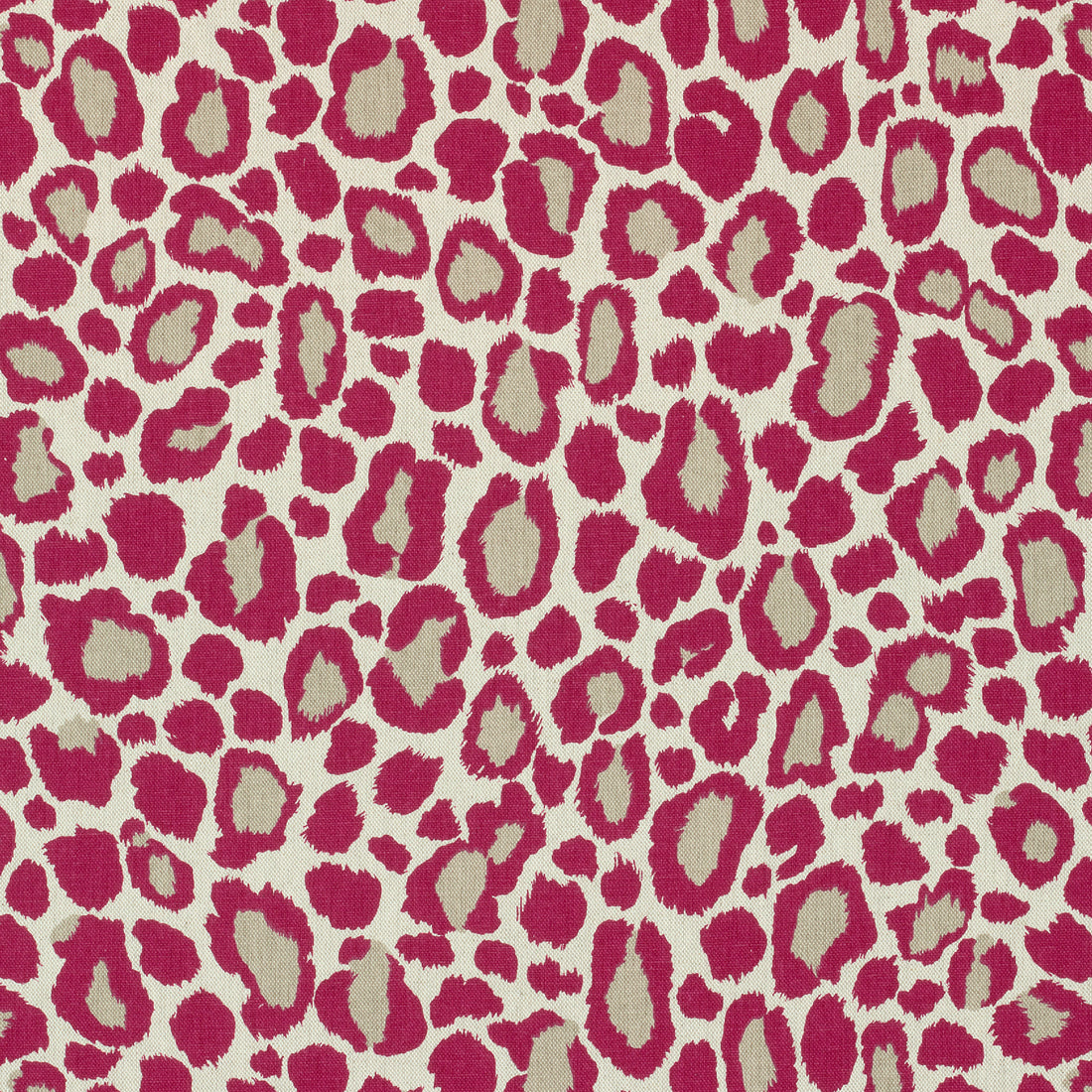 African Leopard fabric in fuchsia color - pattern number AF72980 - by Anna French in the Manor collection