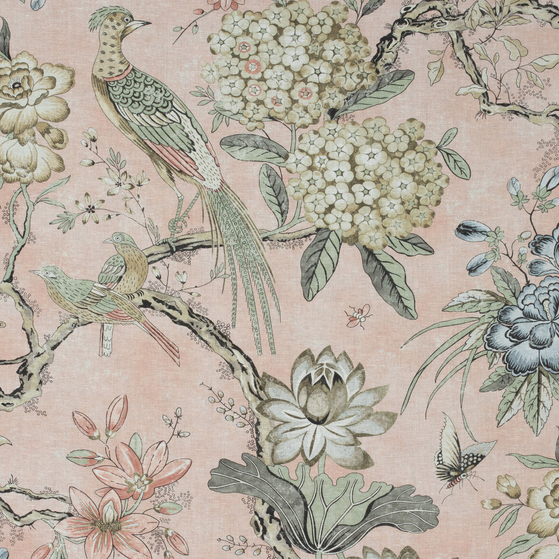 Villeneuve fabric in blush color - pattern number AF72990 - by Anna French in the Manor collection