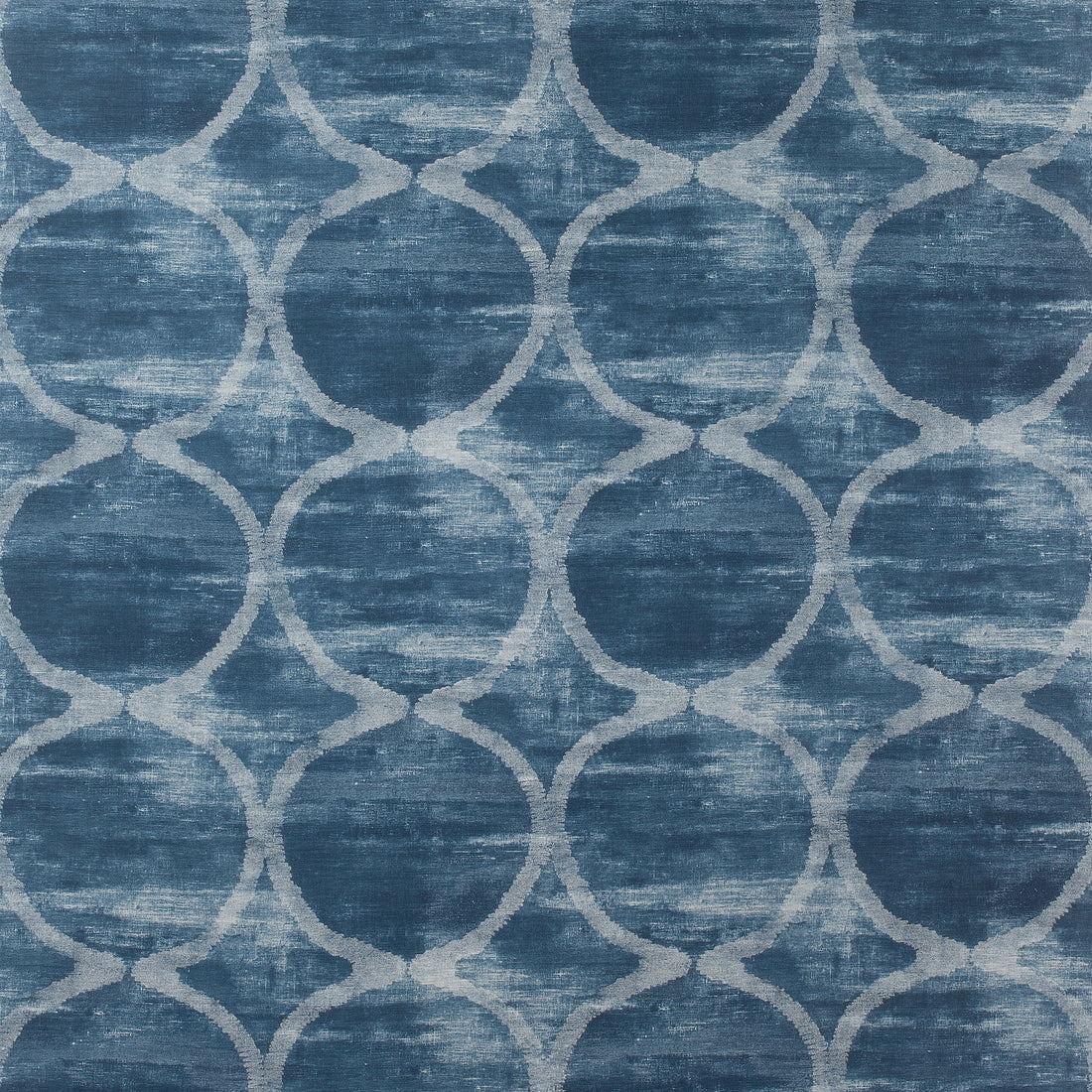 Watercourse fabric in navy color - pattern number AF73032 - by Anna French in the Meridian collection