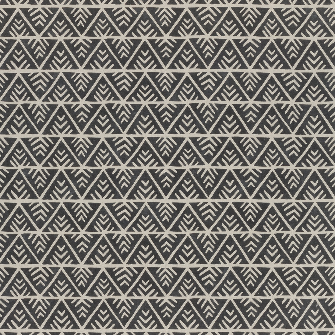 Jules fabric in black color - pattern number AF78707 - by Anna French in the Palampore collection