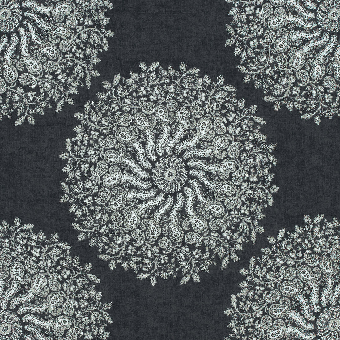 La Provence fabric in black color - pattern number AF78731 - by Anna French in the Palampore collection