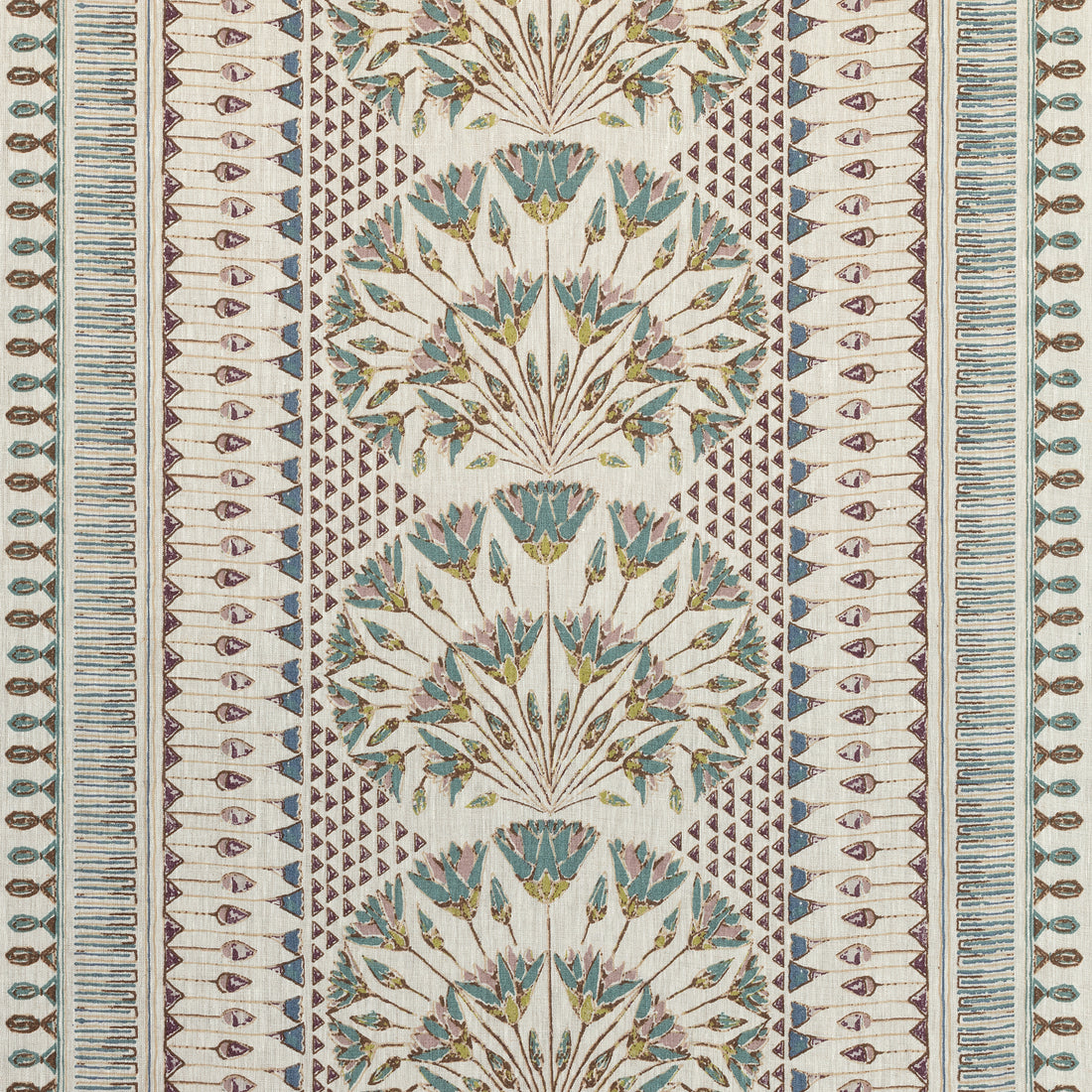 Cairo fabric in eggplant  color - pattern number AF9626 - by Anna French in the Savoy collection