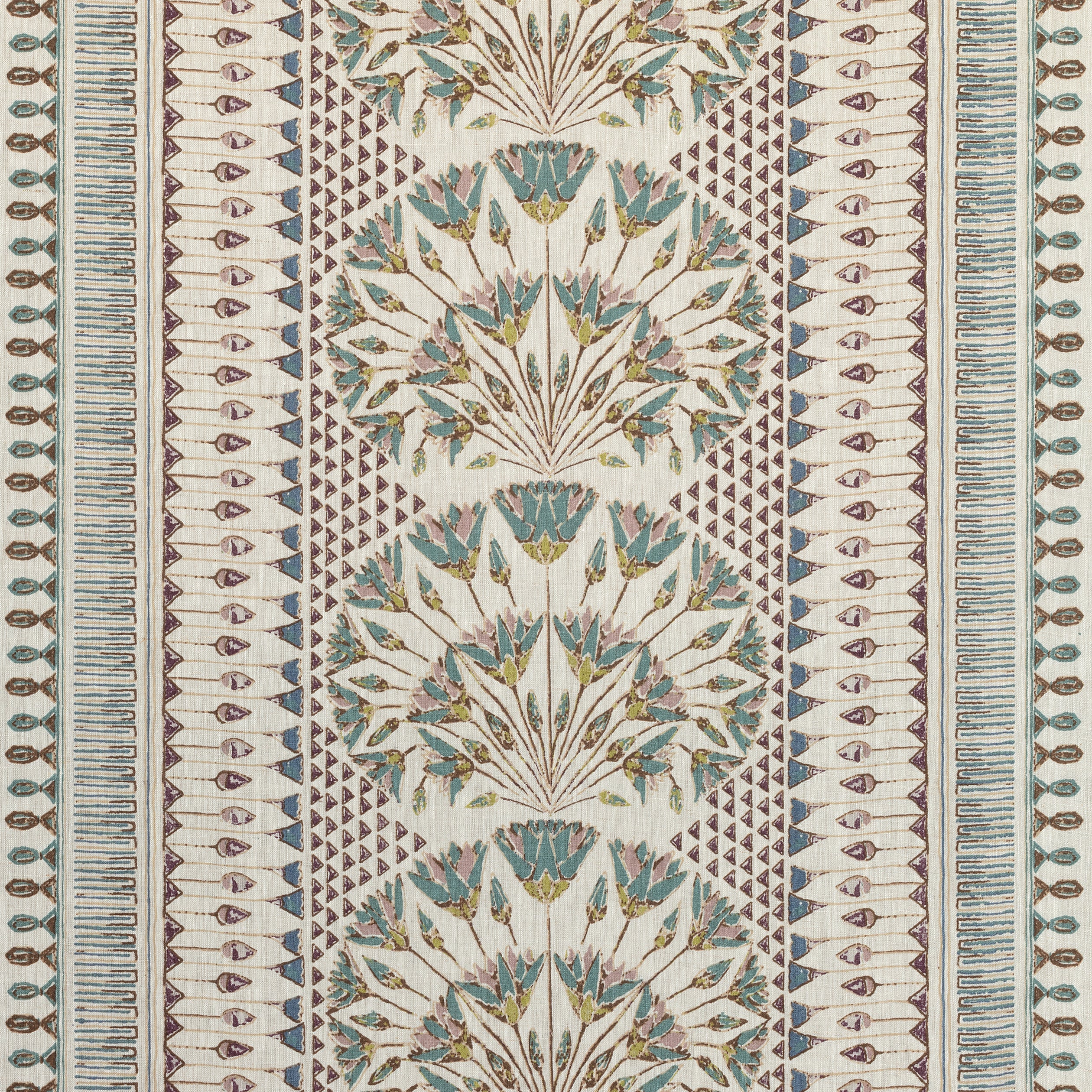 Cairo fabric in eggplant color - pattern number AF9626 - by Anna French in the Savoy collection