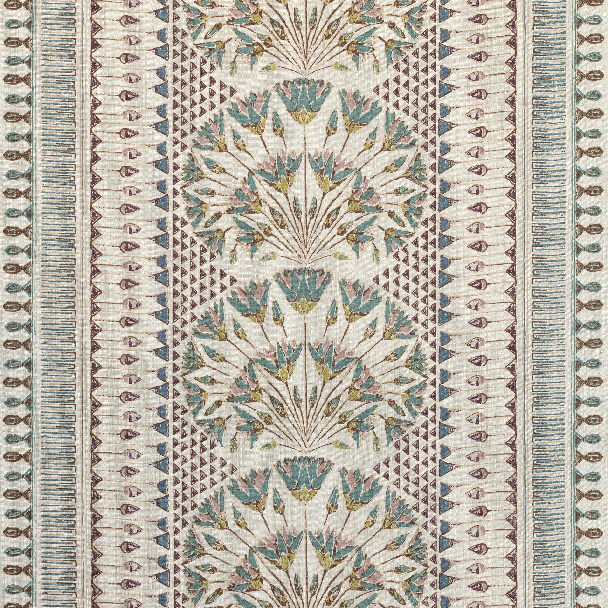 Cairo fabric in eggplant  color - pattern number AF9626 - by Anna French in the Savoy collection