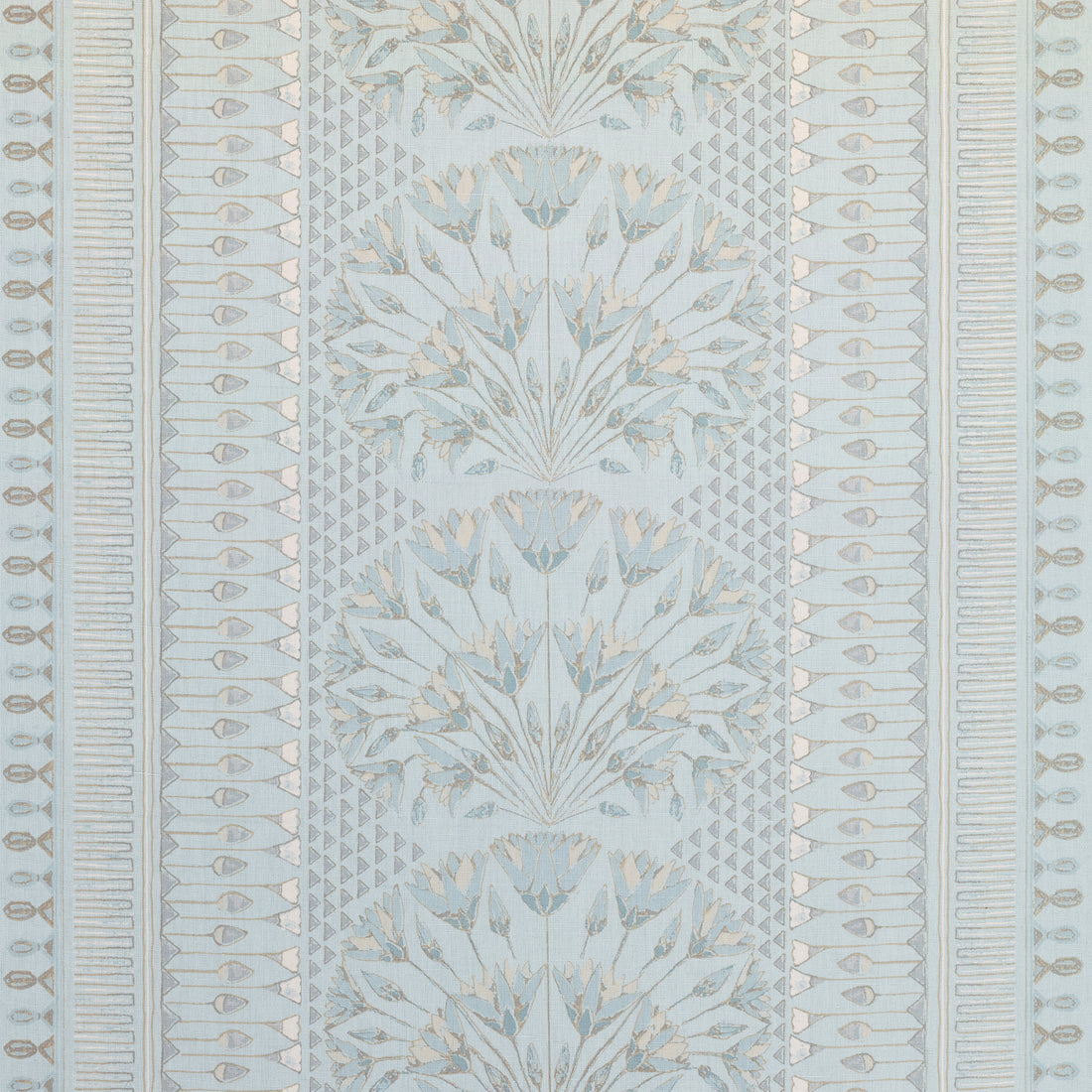 Cairo fabric in spa blue  color - pattern number AF9627 - by Anna French in the Savoy collection