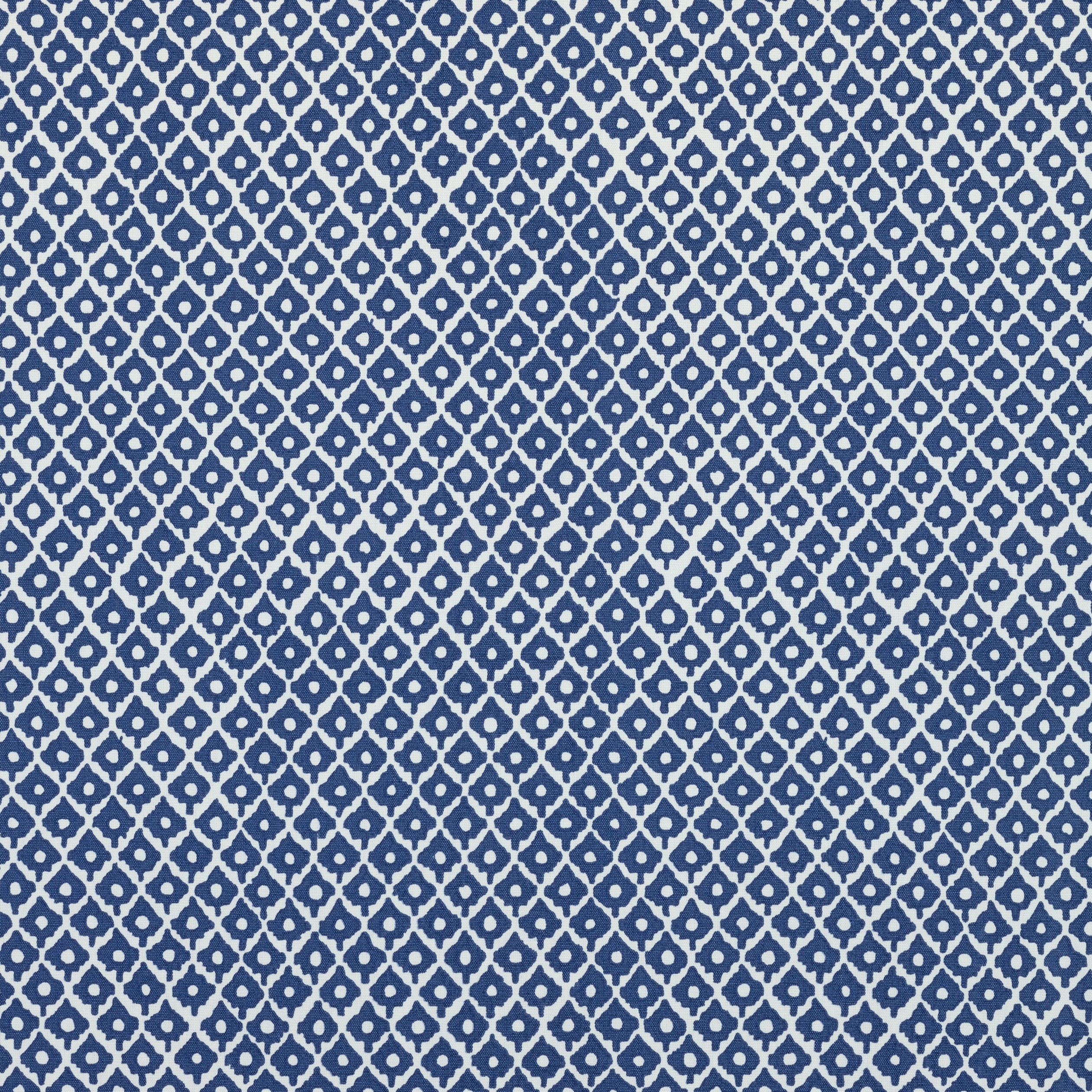 Petit Arbre fabric in navy on white color - pattern number AF9630 - by Anna French in the Savoy collection